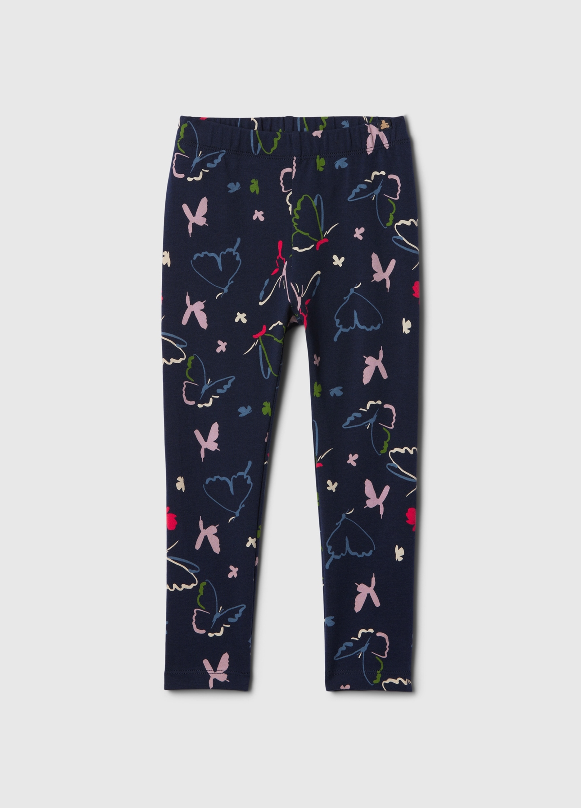 GAP KIDS, Leggings In Cotone Stretch Con Stampa, Unisex, Blu, Taglia: 18-24M/79-84