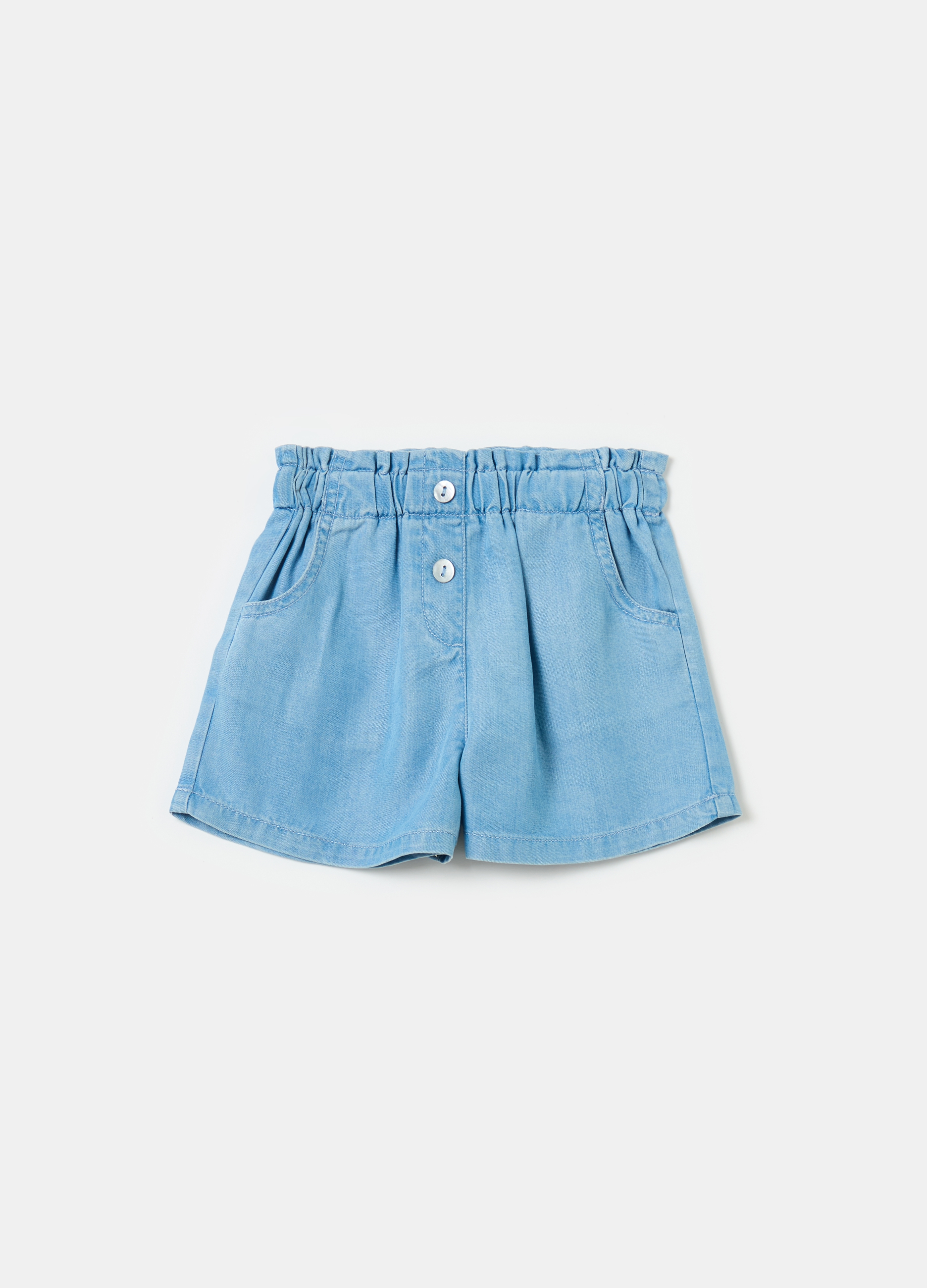 FAGOTTINO, Shorts In Tencel™ Lyocell, Bambina, Denim, Taglia: 9-12