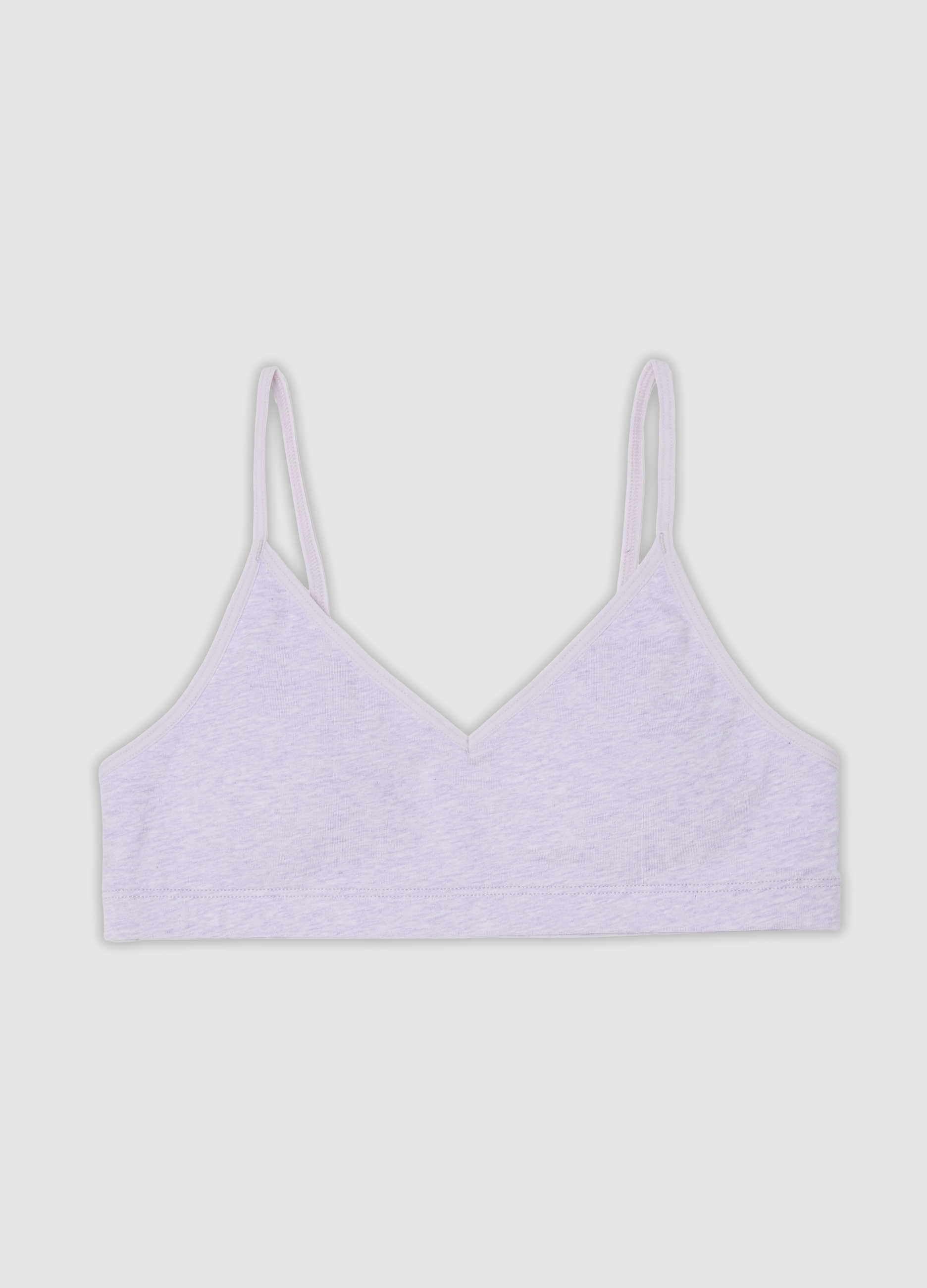 OVS KIDS, Reggiseno Viola In Cotone Organico Con Spalline Sottili Per Bambina E Ragazza, Viola, Taglia: 10-11