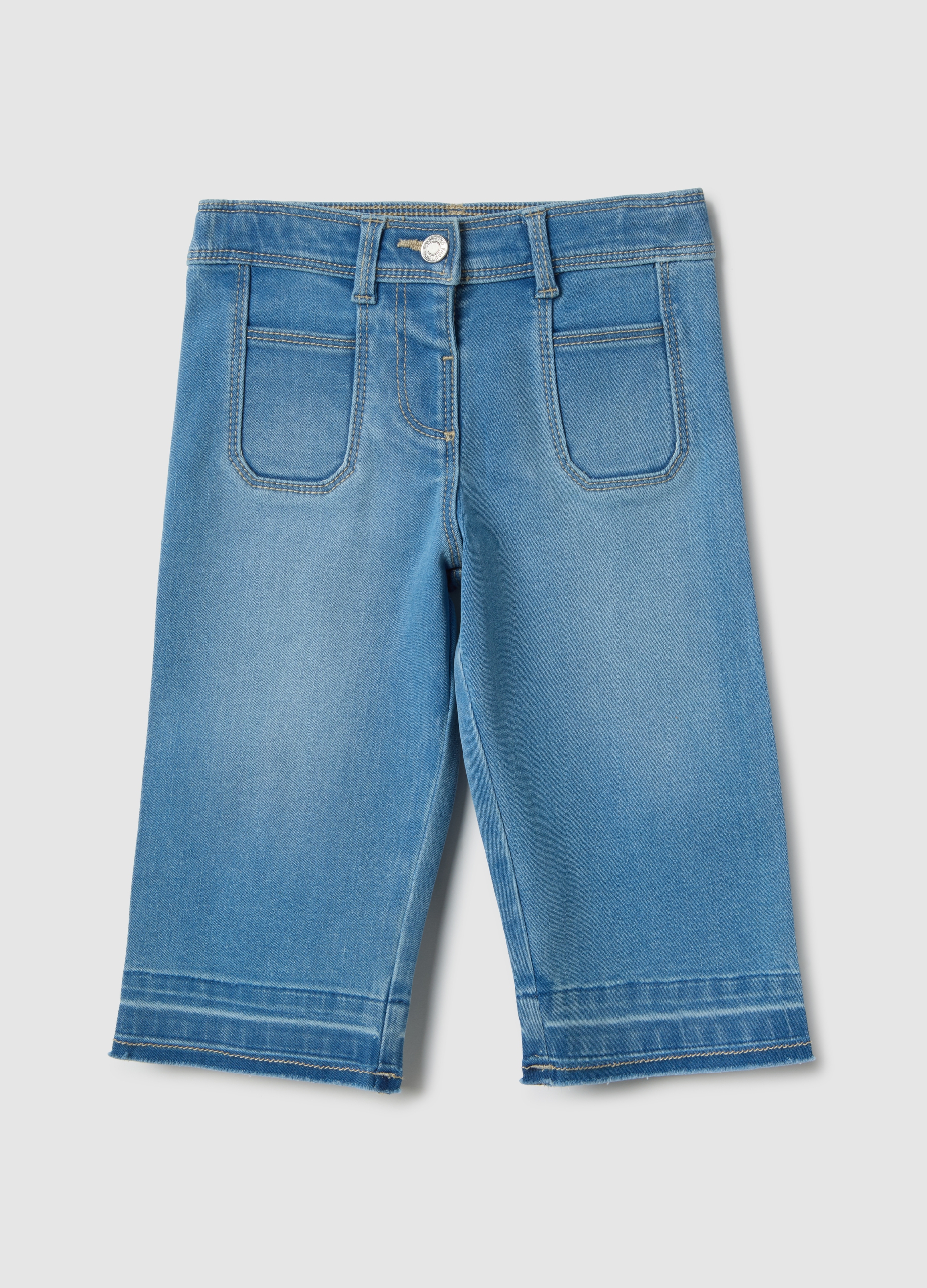 FAGOTTINO, Pantaloni In Misto Cotone Blu Da Bimba Regular Fit, Bambina, Denim, Taglia: 12-18