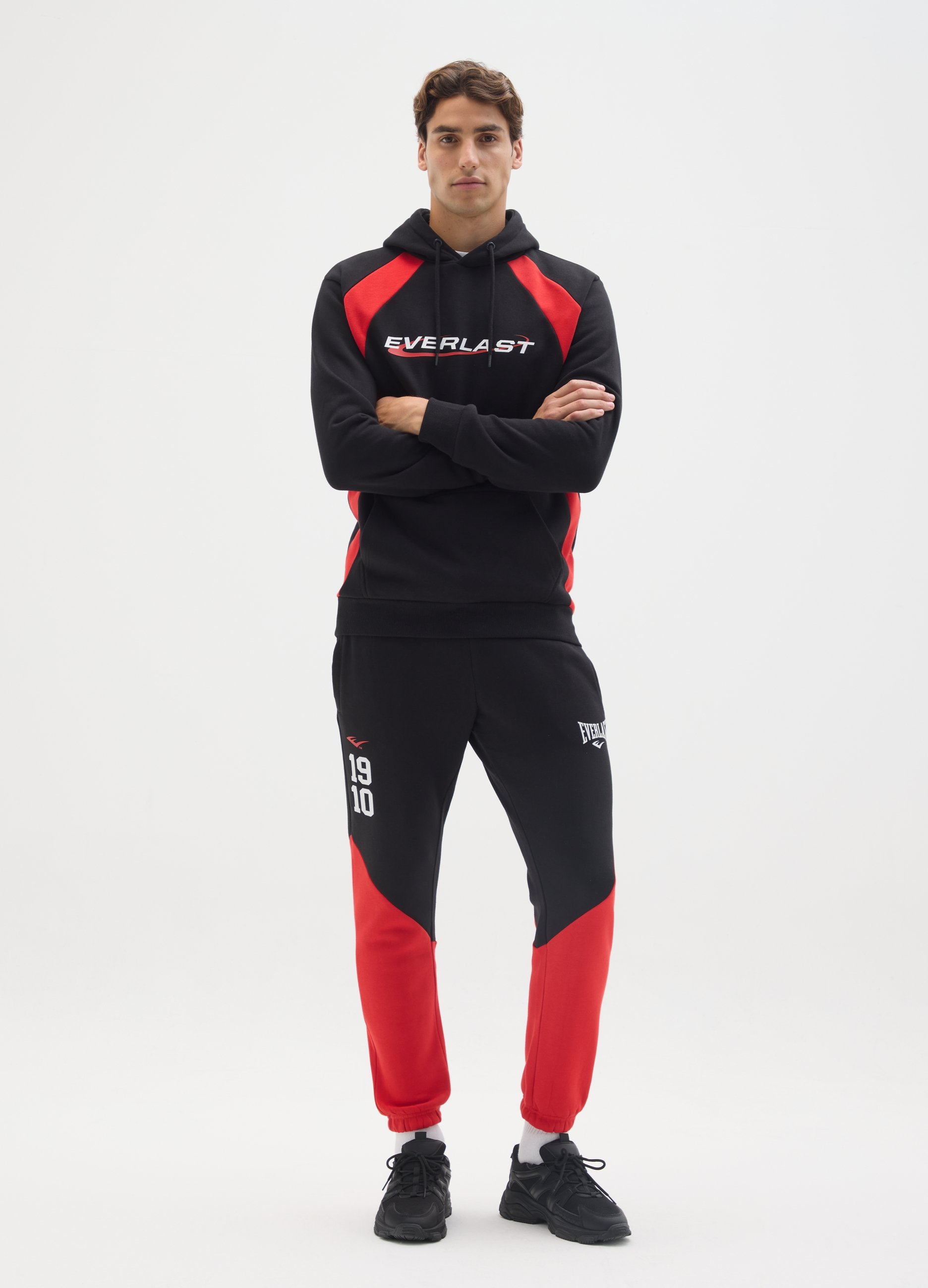 EVERLAST, Pantaloni In Misto Cotone Multicolor Regular Fit Everlast, Uomo, Multicolor, Taglia: L