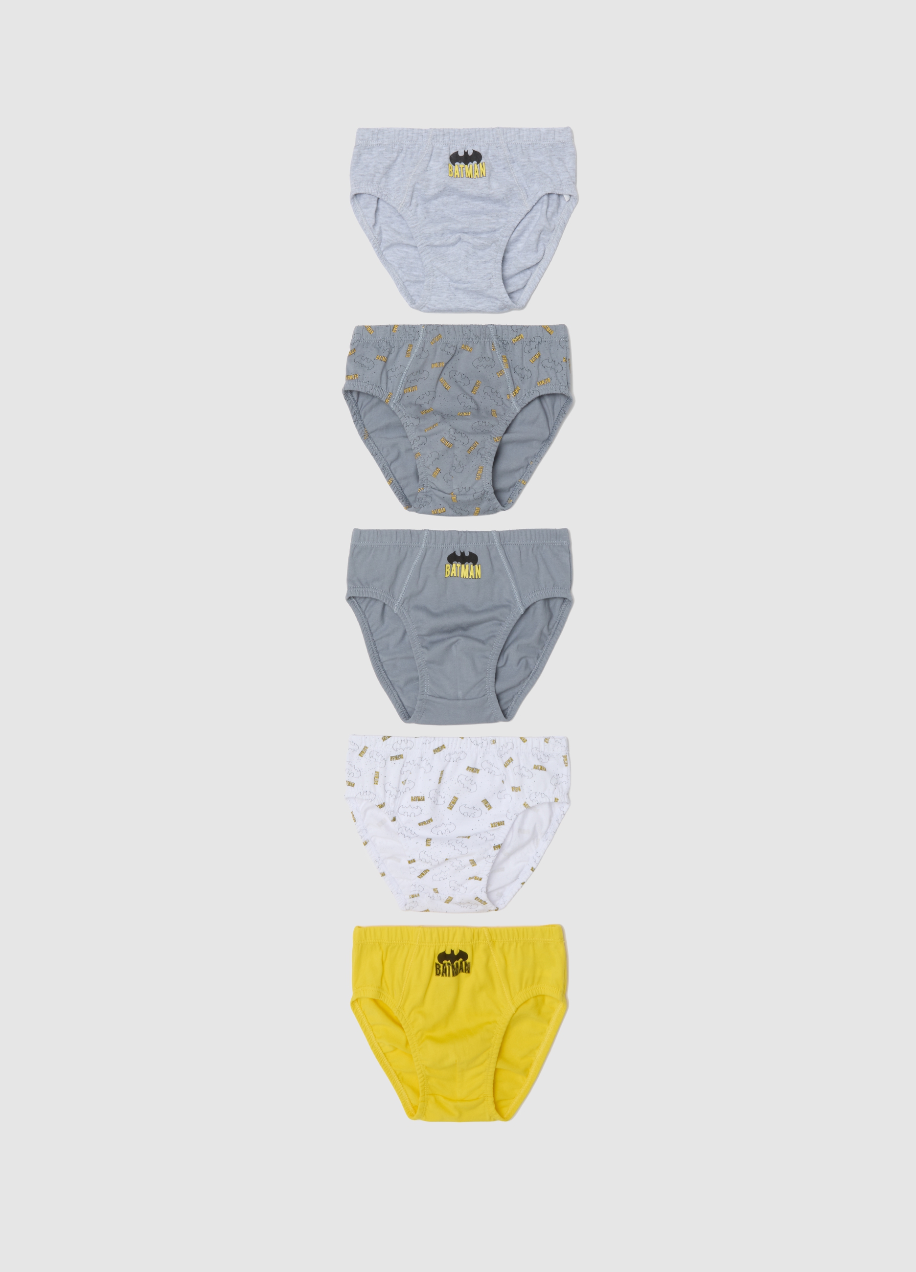 Multipack Slip Da Bambino In Puro Cotone Multicolor Regular Fit, Niño, Blanco/gris, Talla: 7-8