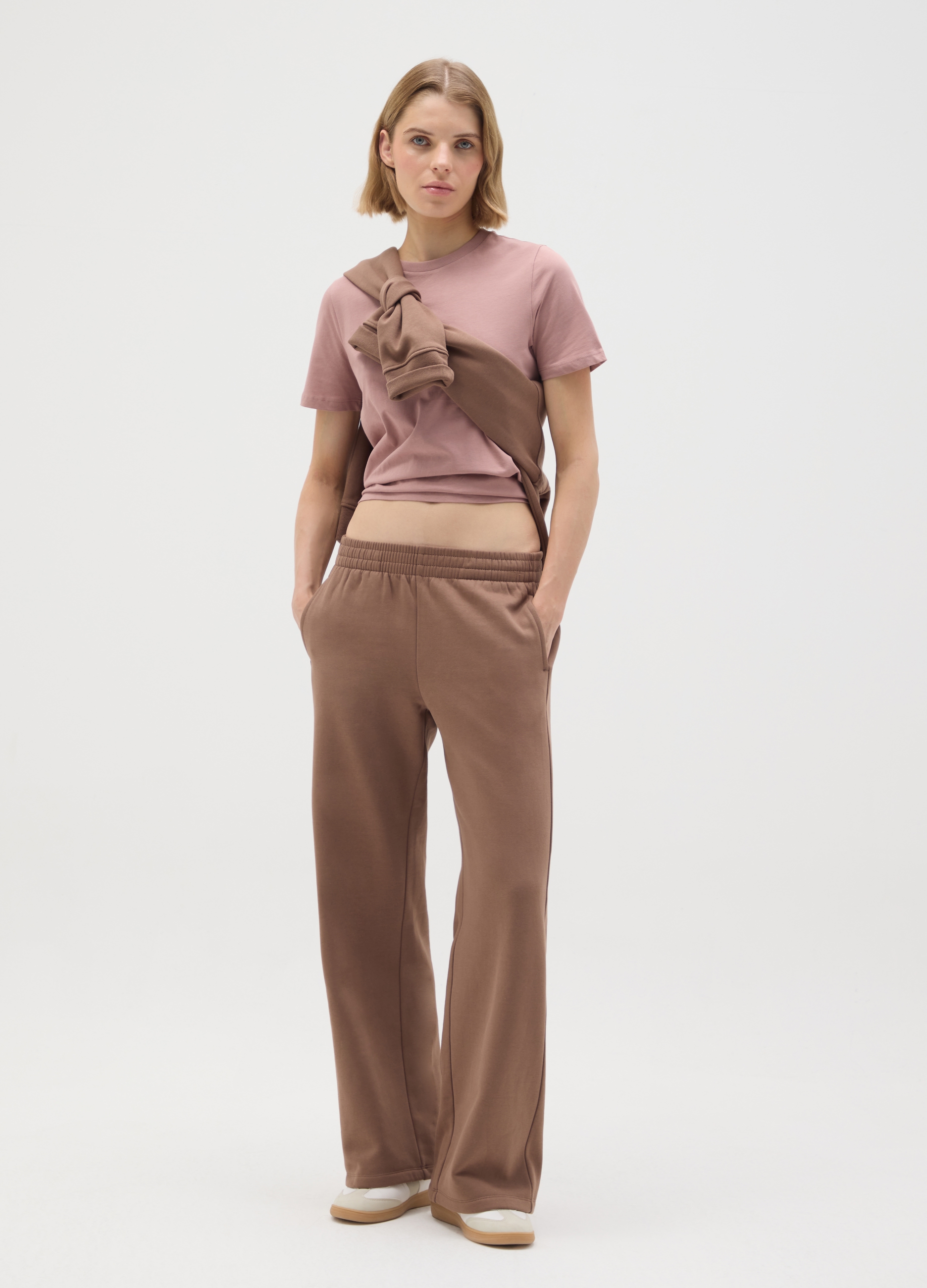 OVS, Lockere Multicolor-hose Aus Baumwollmix, Frau, Braun, Größe: 34
