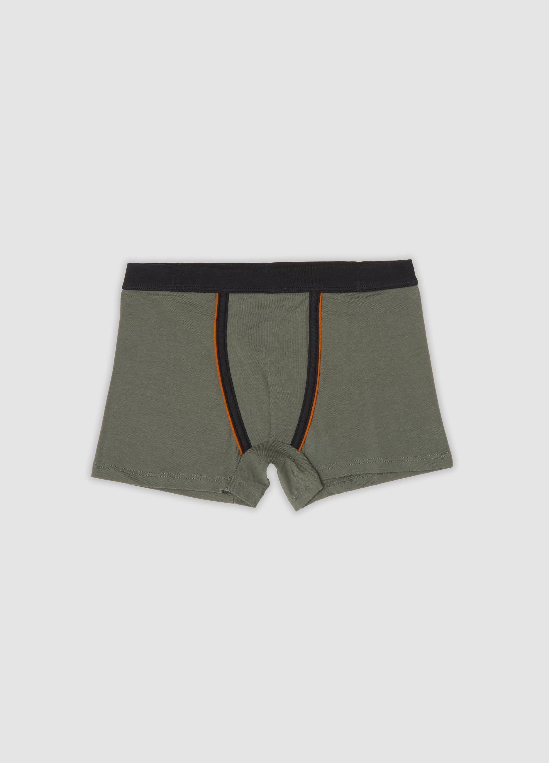 OVS KIDS, Boxer Verde In Cotone Organico Elasticizzato, Bambino, Grigio, Taglia: 10-11