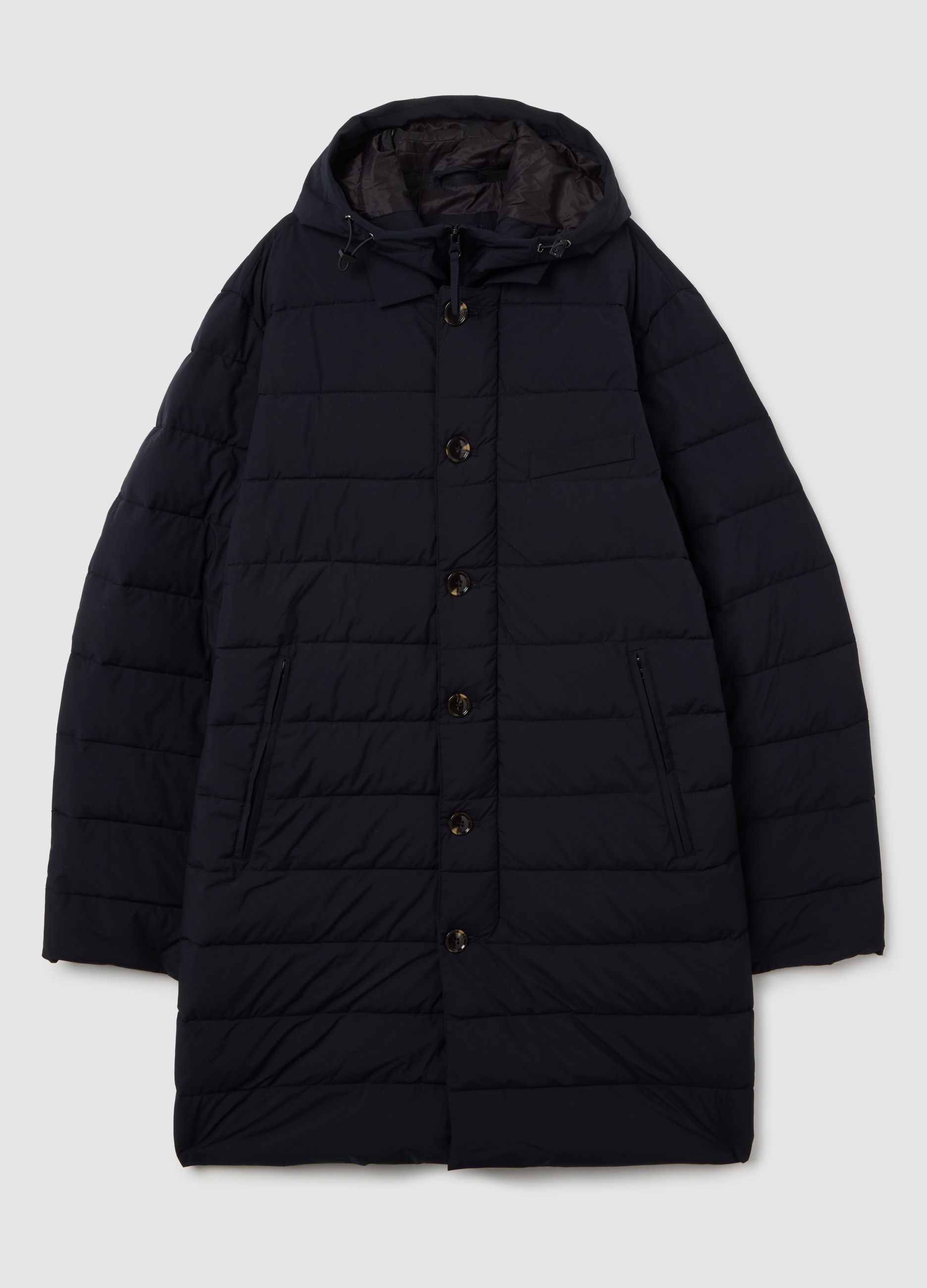 OVS, Chaqueta Parka Azul Ajuste Regular Con Cremallera, Hombre, Azul oscuro, Talla: S