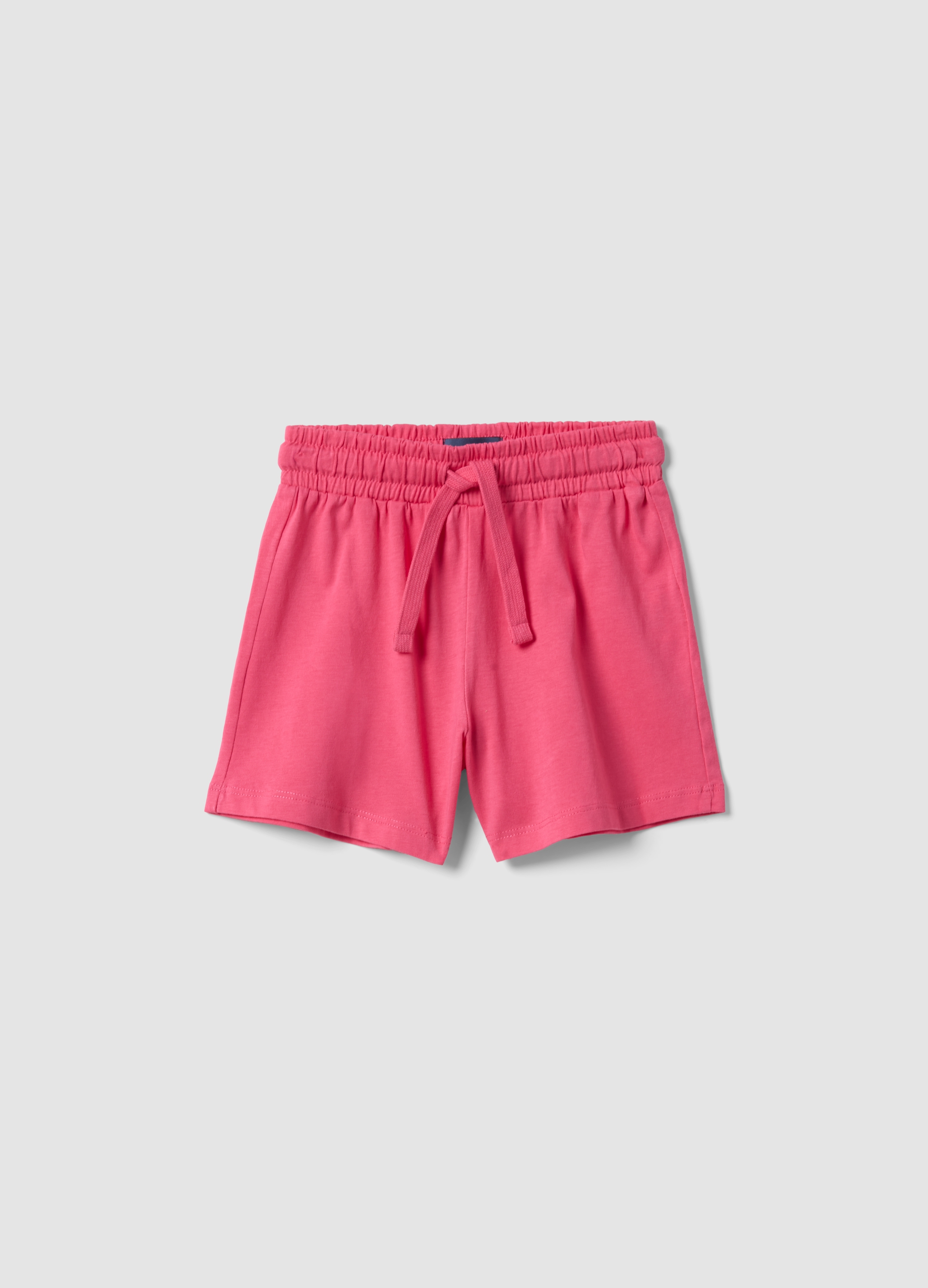 OVS KIDS, Pantalón Corto Rosa De Algodón Puro Para Niña, Corte Regular, Niña, Rosa coral, Talla: 6-7