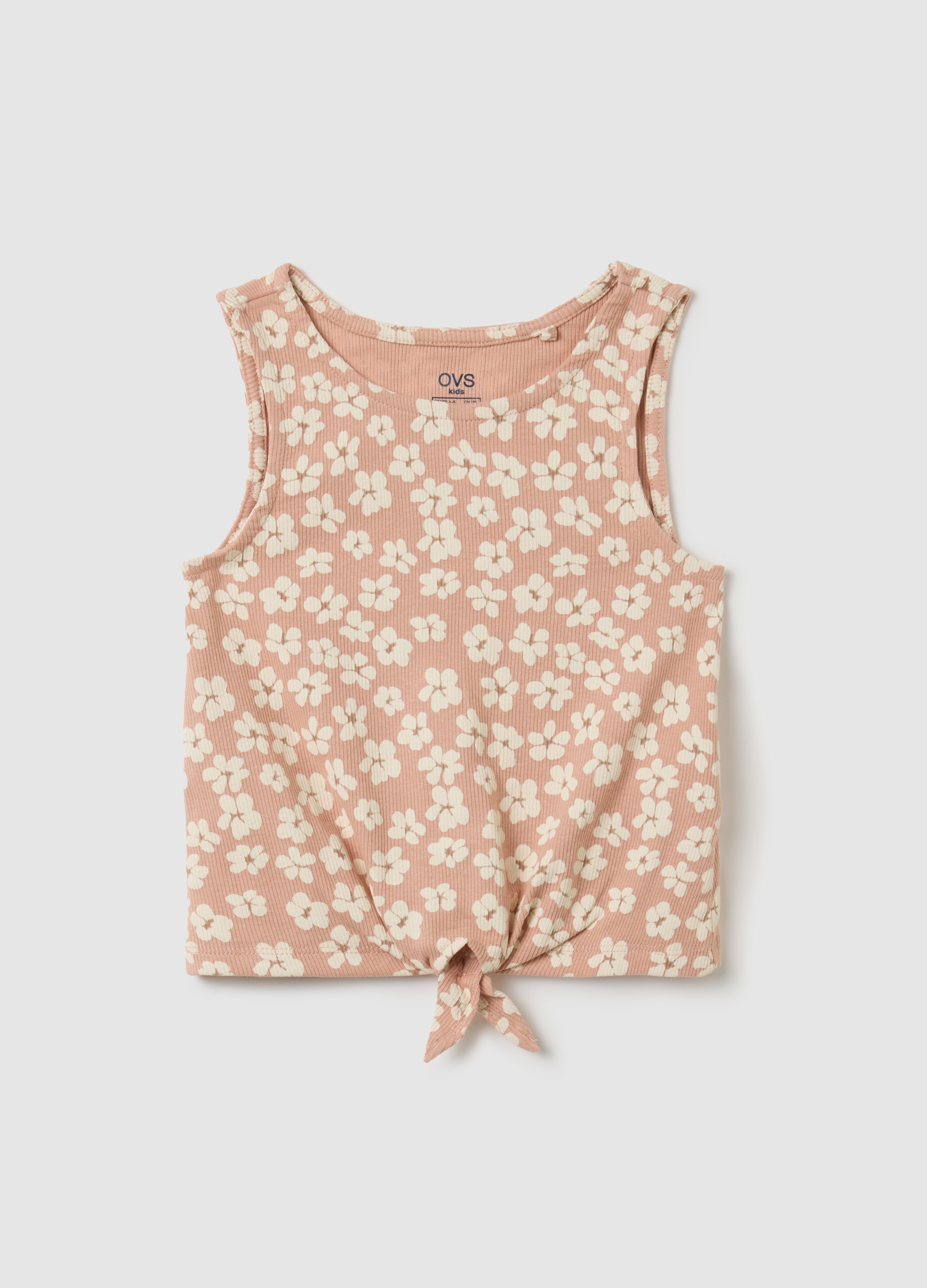 Top De Niña Multicolor En Algodón Regular Fit, Niña, Beige/Rosa, Talla: 8-9