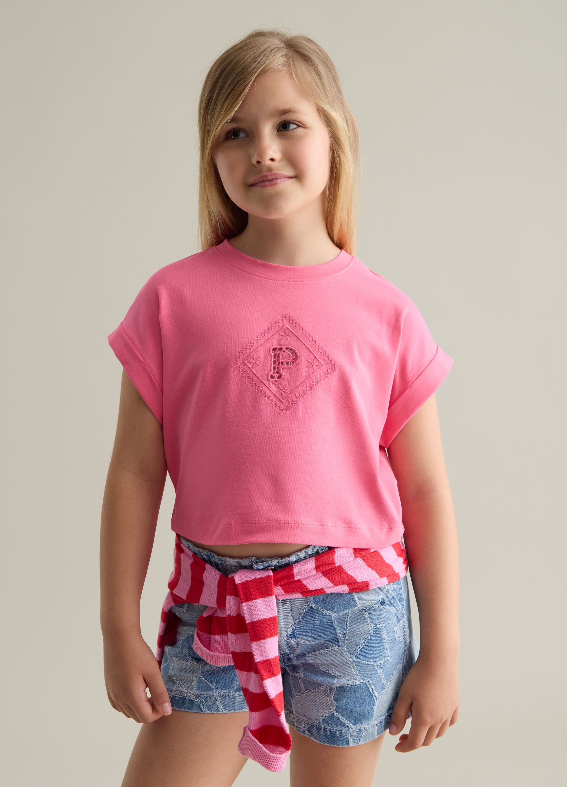 OVS, T-shirt Da Bambina In Cotone Rosa Regular Fit, Rosa, Taglia: 4