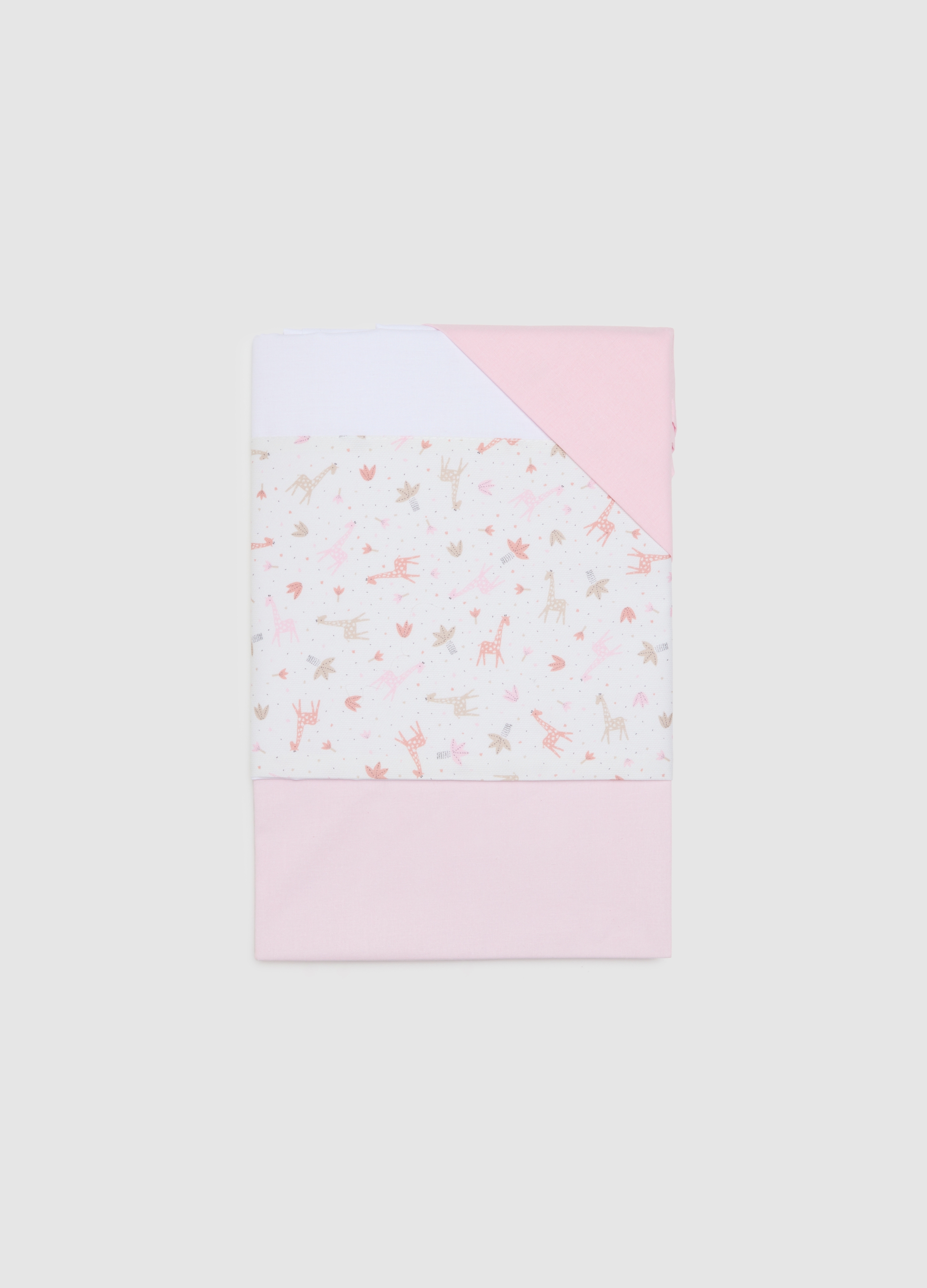 FAGOTTINO, Set Lenzuolini Da Neonato In Puro Cotone Multicolor, Neonata, Multicolor, Taglia: ONE SIZE