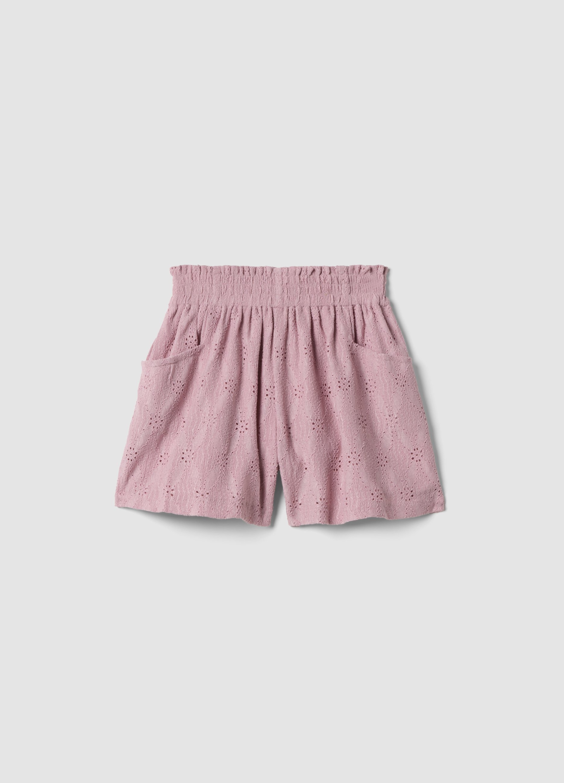 OVS KIDS, Short Rosa Elástico Con Cintura Elástica, Corte Regular Para Niña, Niña, Rosa, Talla: 8-9