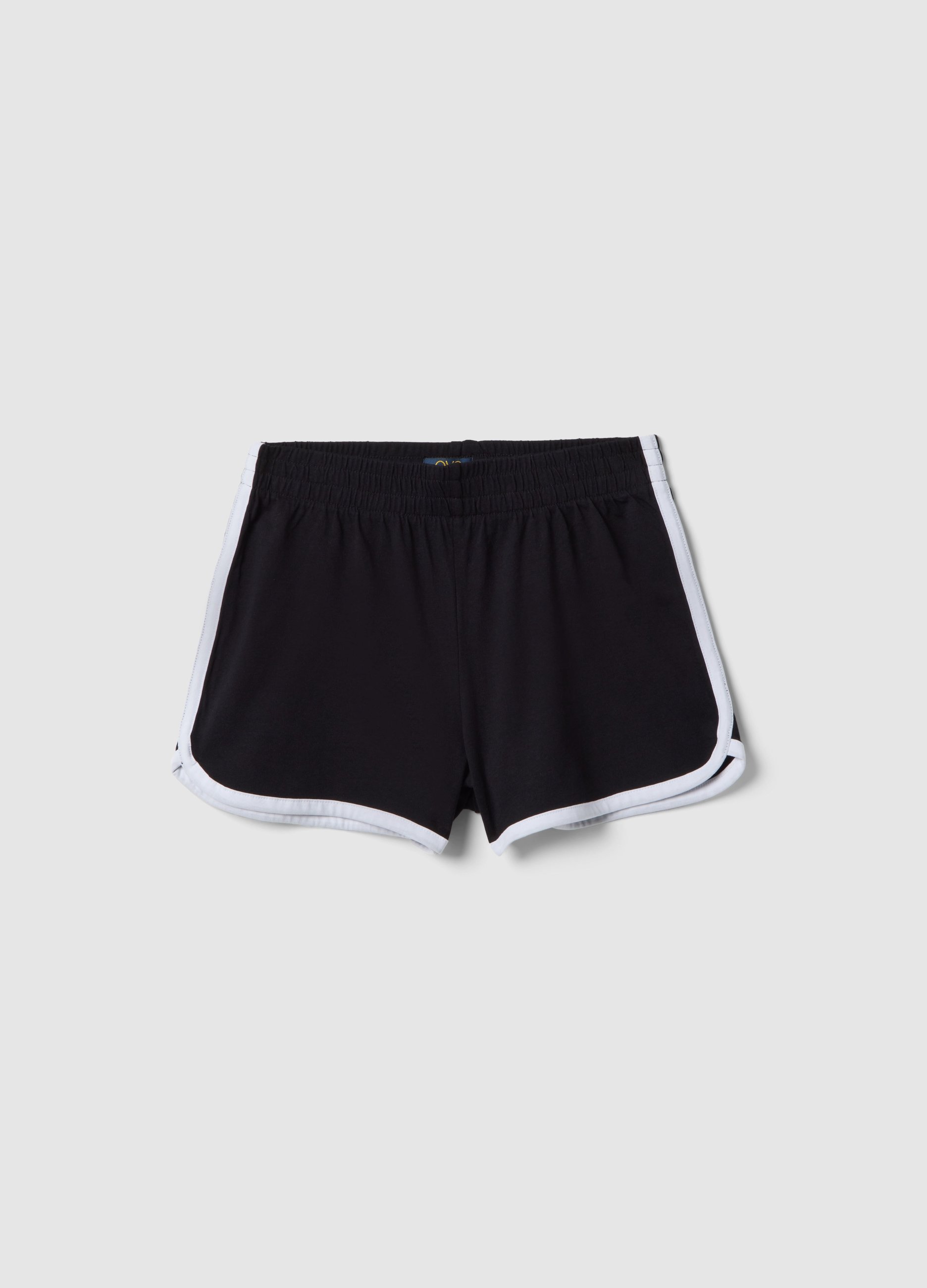 OVS KIDS, Shorts Negros De Algodón Puro Para Niña, Ajuste Slim, Niña, Gunmetal, Talla: 11-12