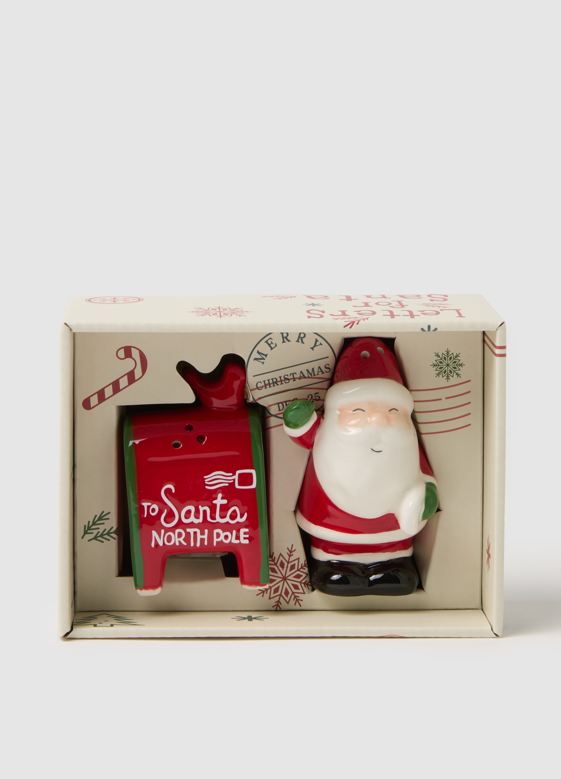 OVS, Porta Sale E Pepe Natalizi In Terracotta, Donna, Multicolor, Taglia: ONE SIZE