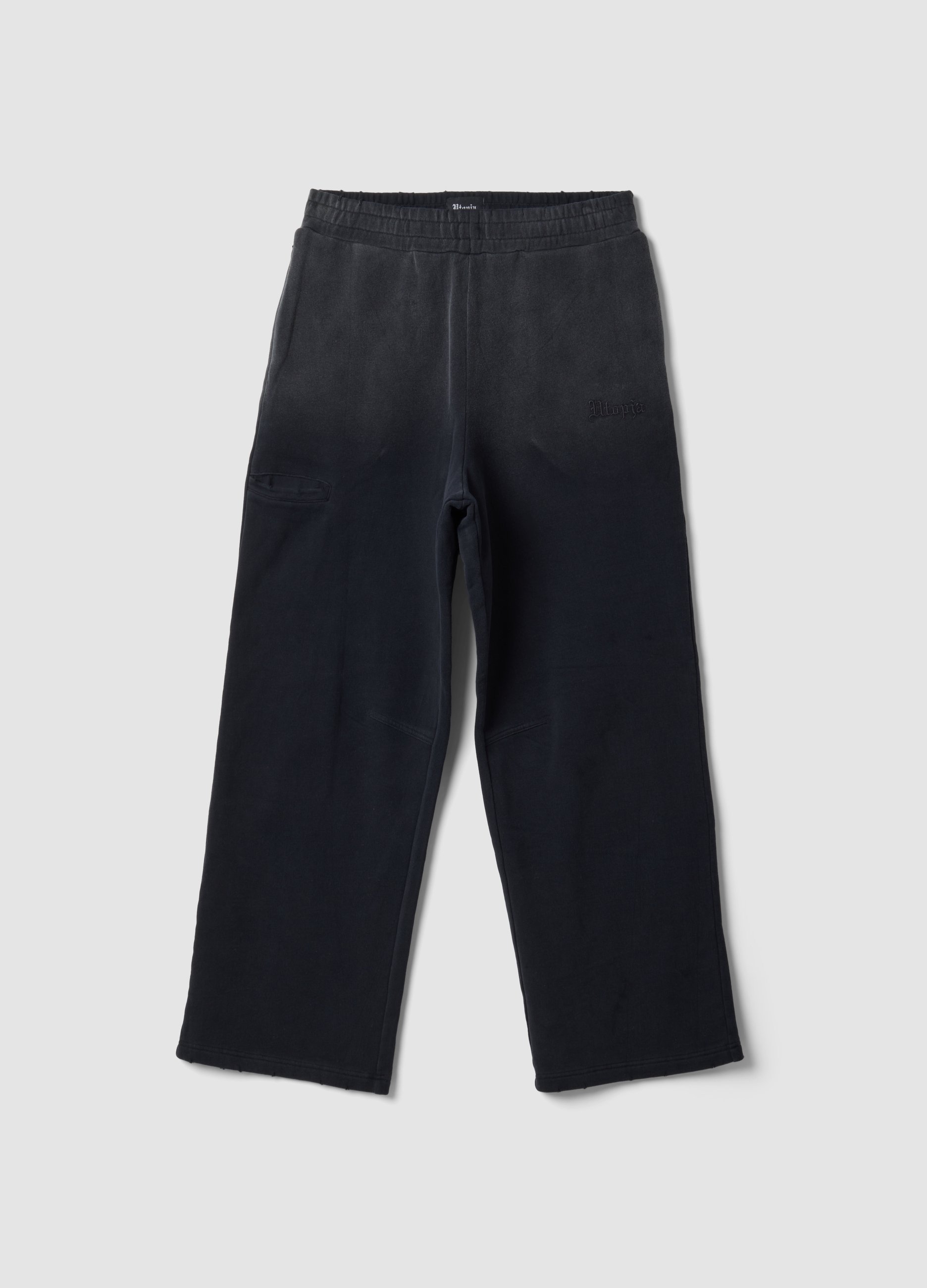 UTOPJA, Sweatpants Sunfaded Black, Uomo, Nero, Taglia: L