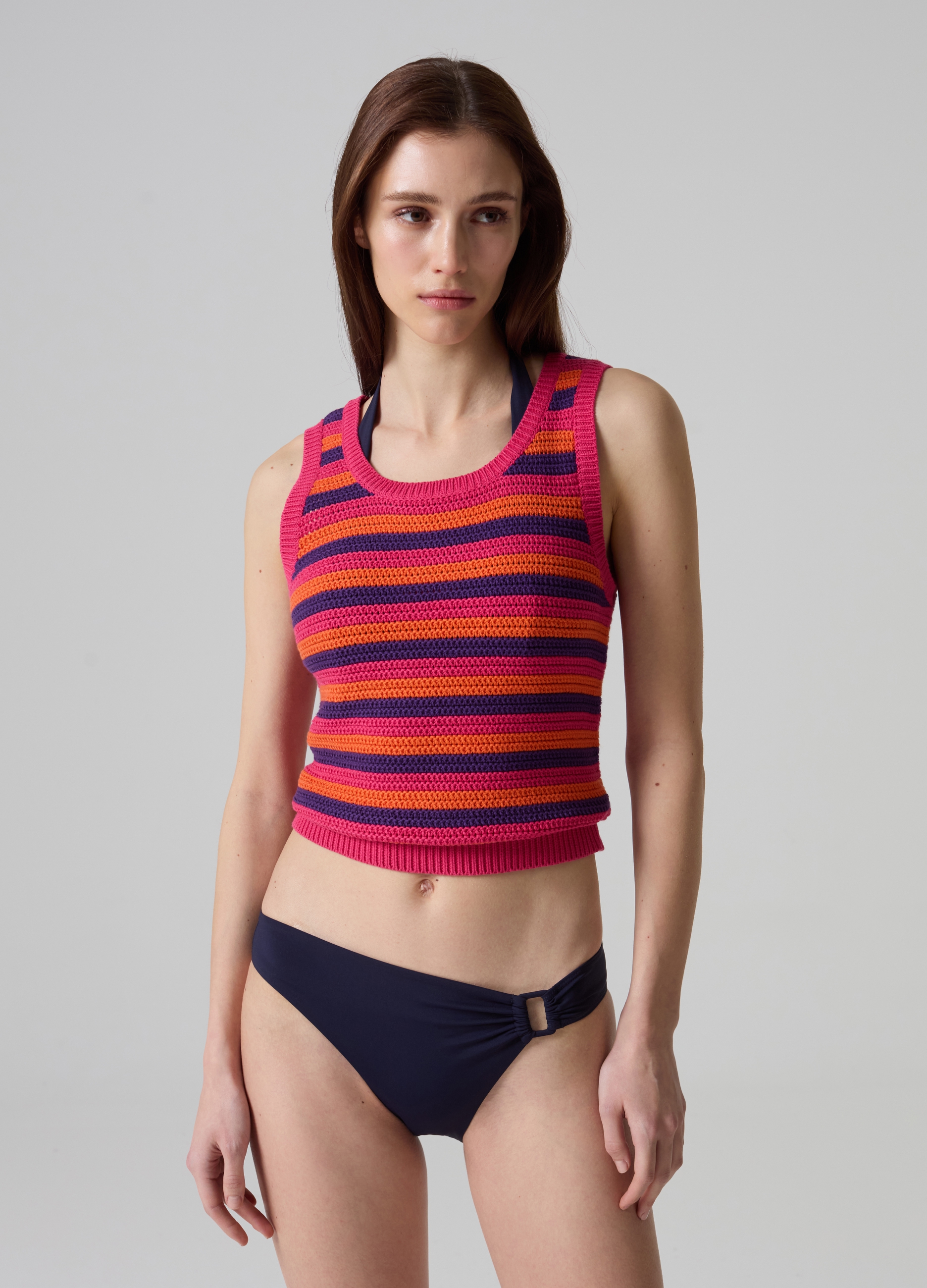 PIOMBO, Slip Bikini Con Fibbia, Donna, Blu, Taglia: 2