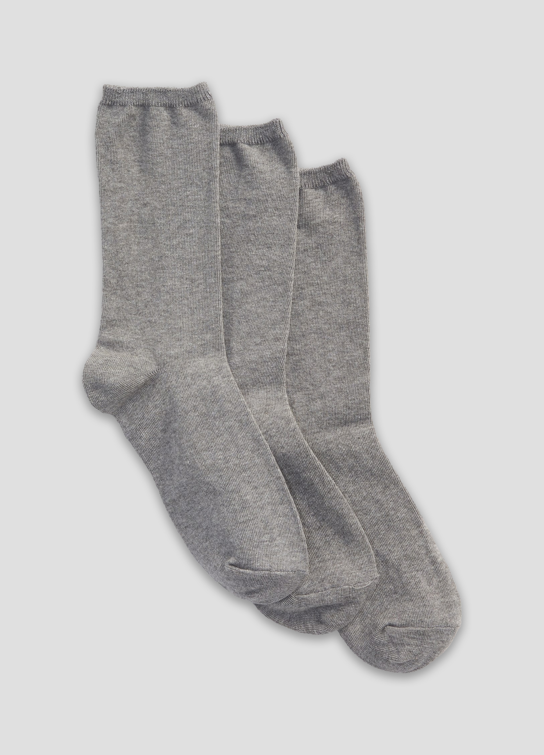 GAP, Tripack Calze Midi Stretch, Donna, Grigio, Taglia: TAGLIA UNICA