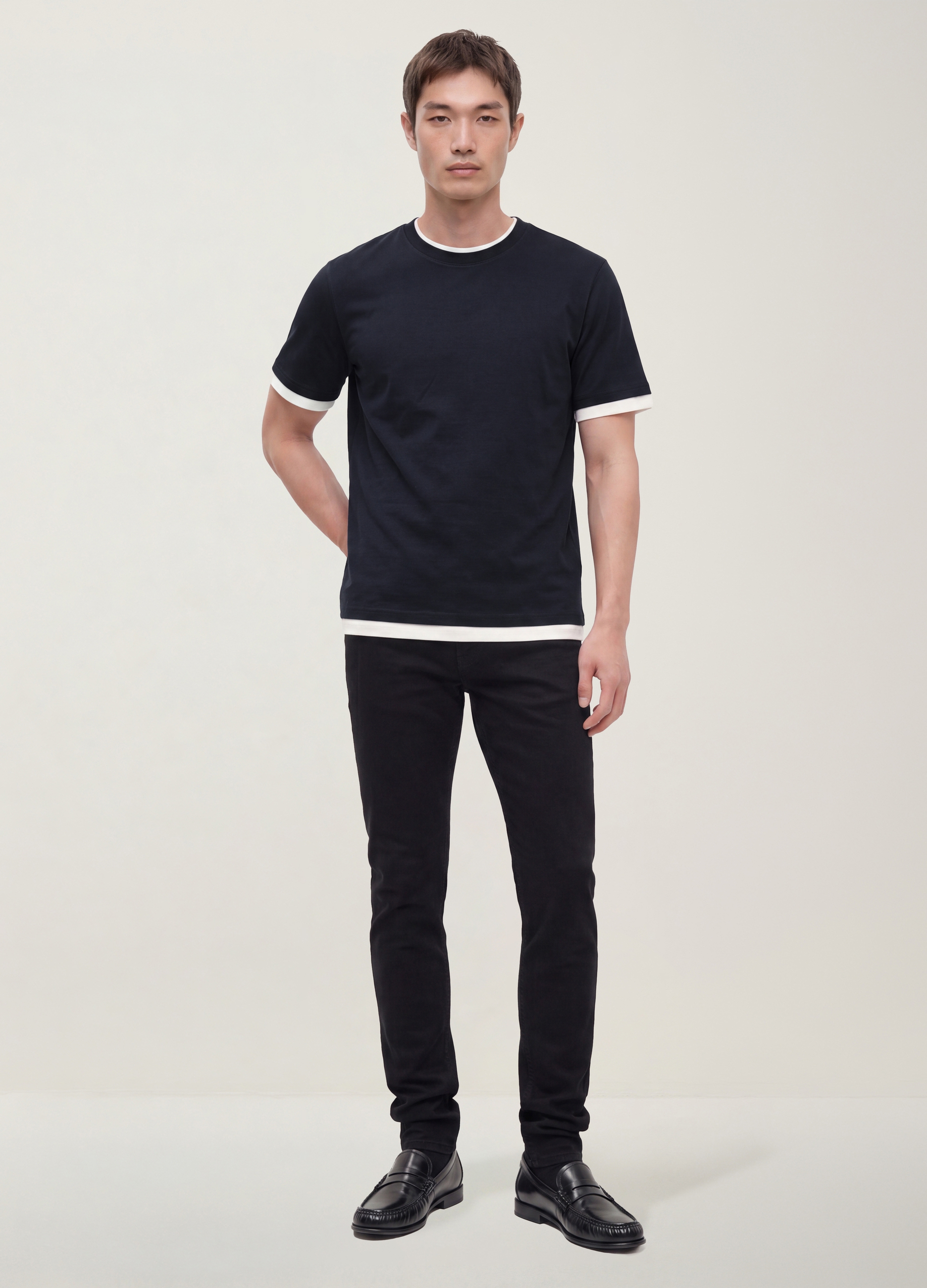 REPUBLIC OF DENIM, Jeans Denim Neri Skinny Fit In Cotone Elasticizzato, Uomo, Nero, Taglia: 44