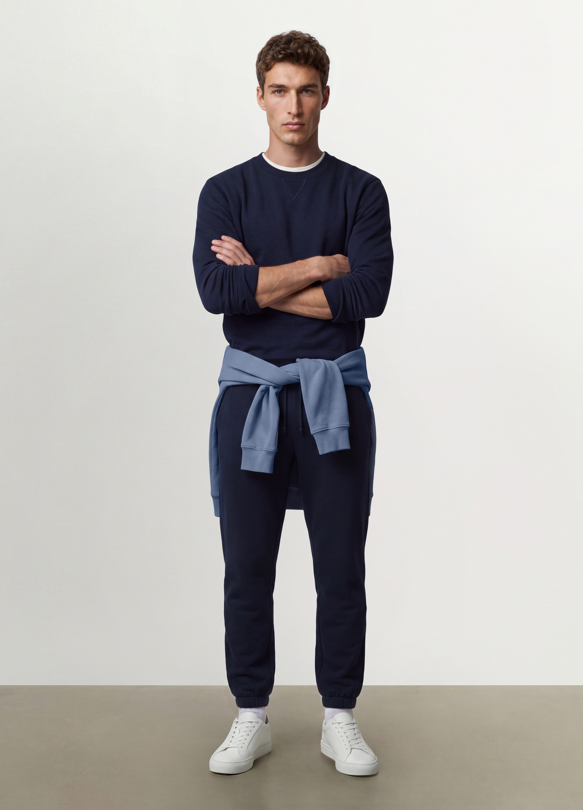 OVS , Pantalón Jogger Azul De Mezcla De Algodón, Corte Regular, Hombre, Azul Noche, Talla: XXL