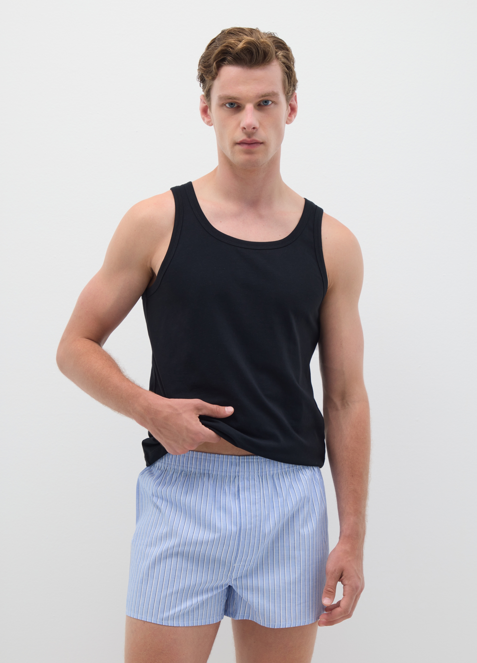 Bipack De Boxers Para Hombre En Algodón Multicolor, Ajuste Regular, Hombre, Azul, Talla: S