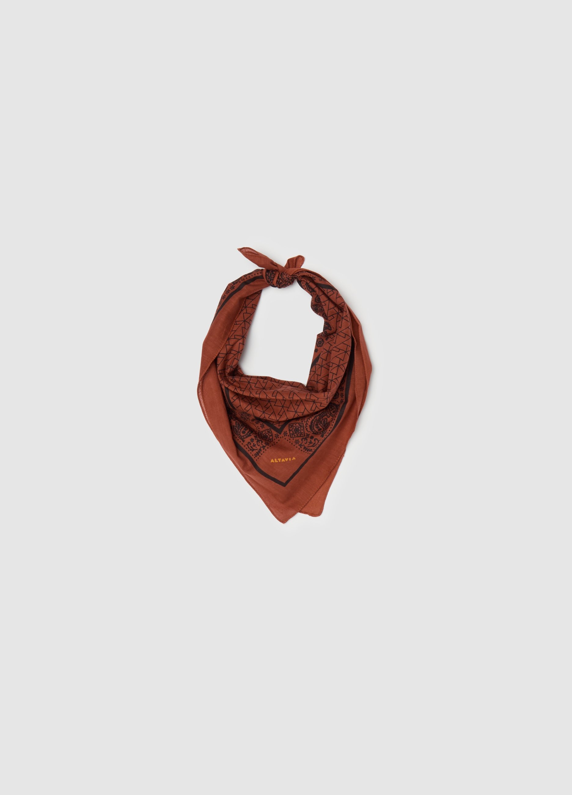 OVS, Bandana Stampa Paisley Altavia With Deborah Compagnoni, Uomo, Rosso, Taglia: ONE SIZE