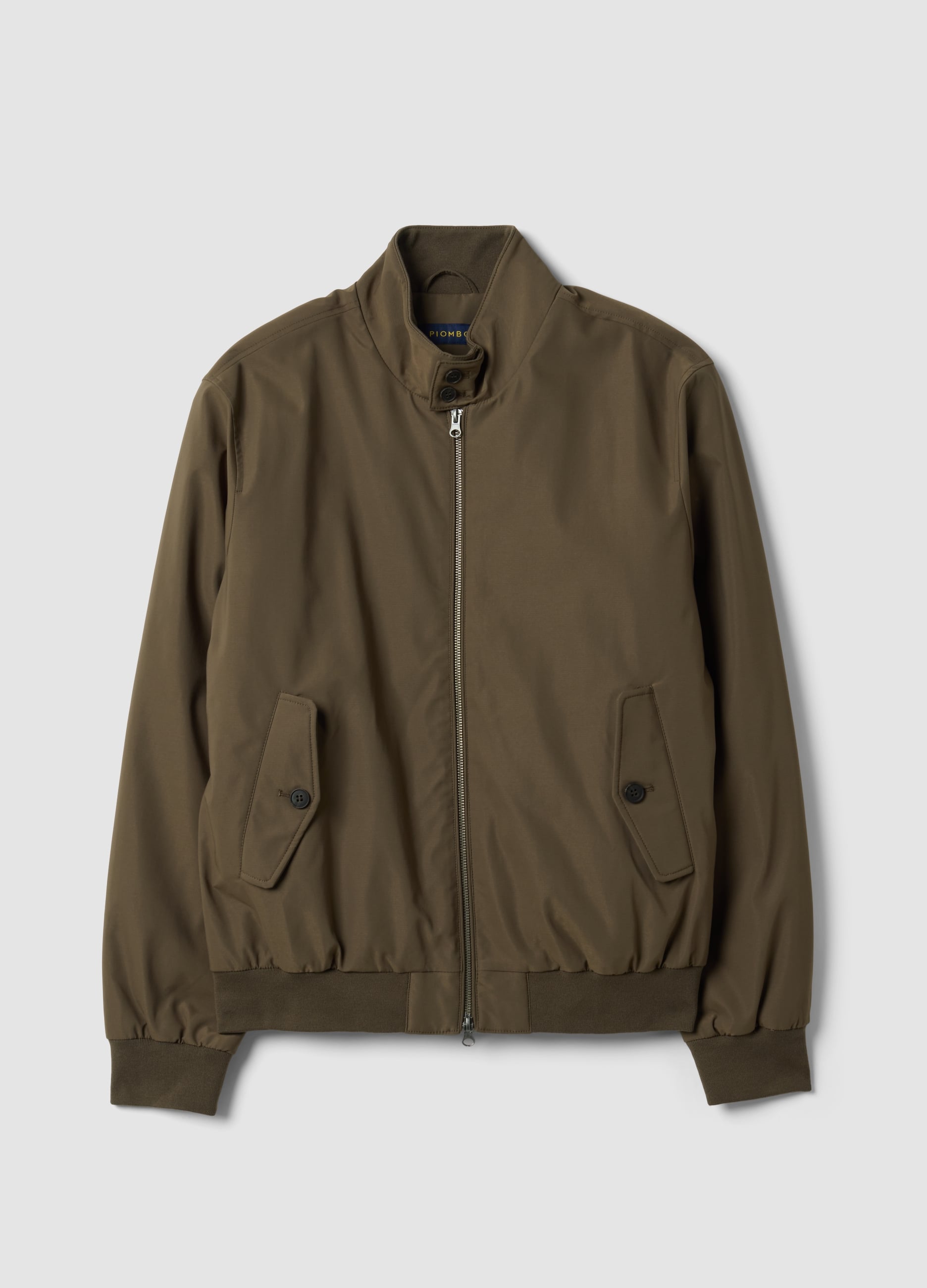 PIOMBO, Giubbotto Verde Regular Fit Con Zip E Collo Alto, Uomo, Verde, Taglia: S