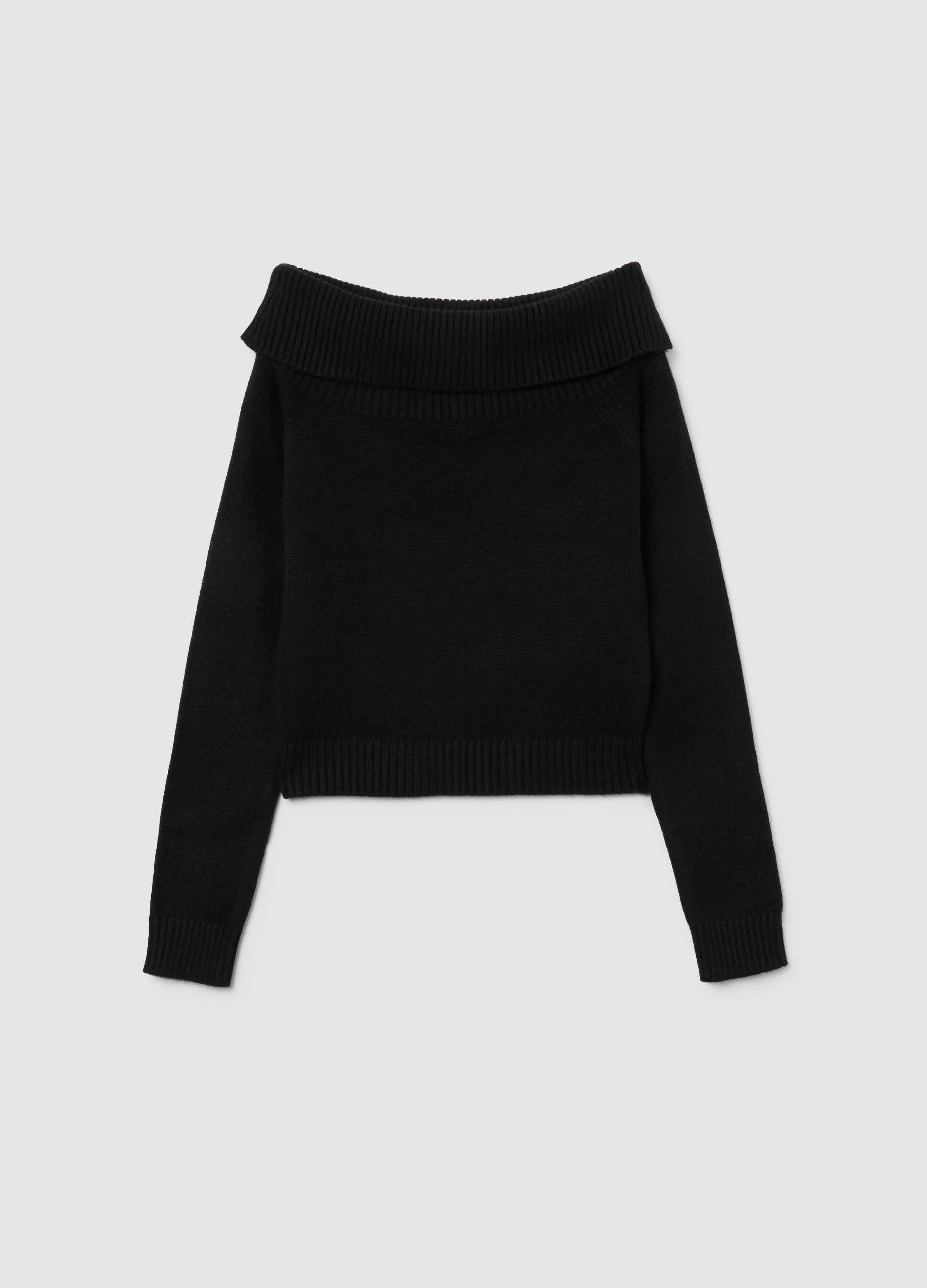 OVS KIDS, Suéter Negro Con Cuello Chal Para Niñas Ajuste Regular, Niña, Gunmetal, Talla: 11-12