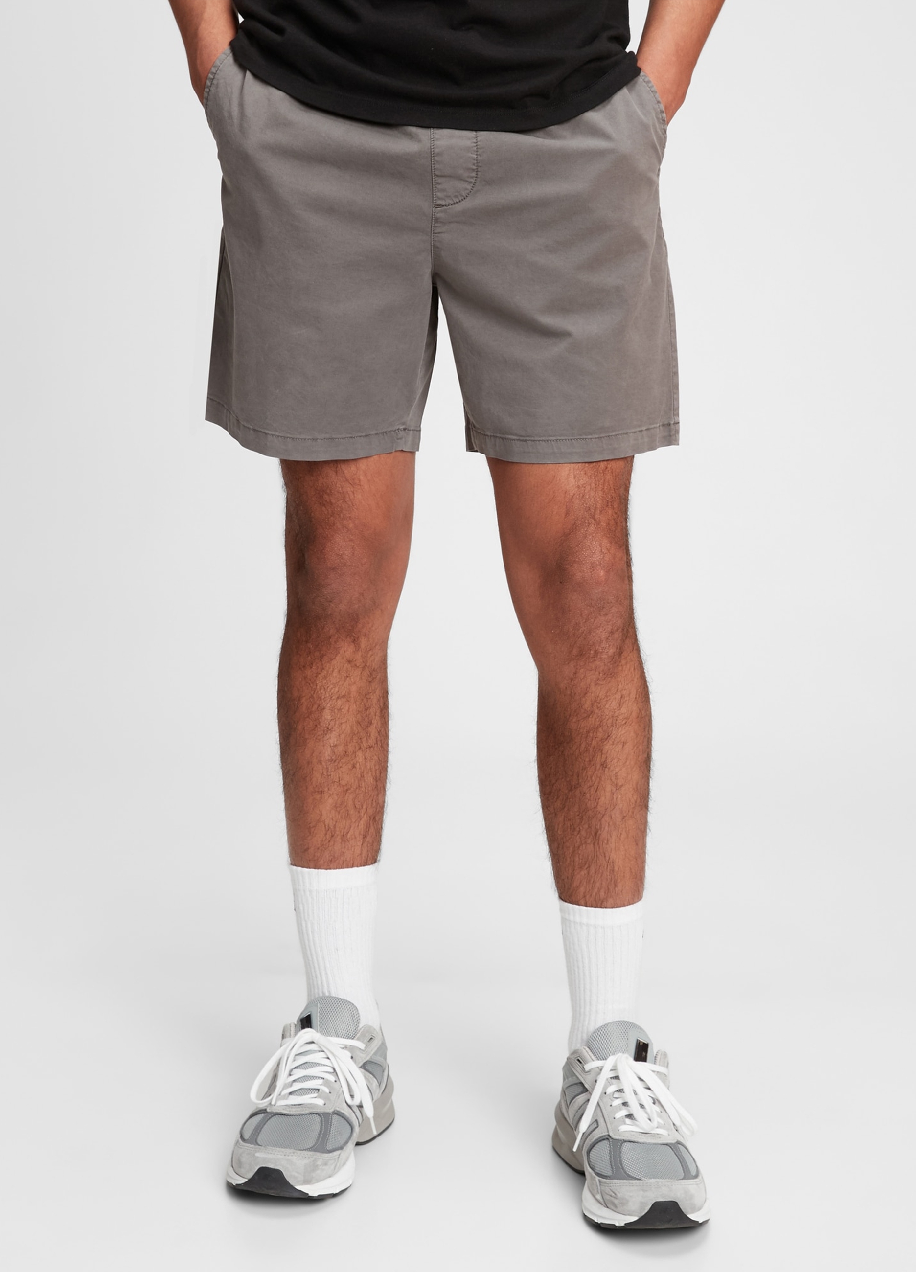 GAP, Shorts In Cotone Stretch Con Coulisse, Uomo, Grigio, Taglia: XS