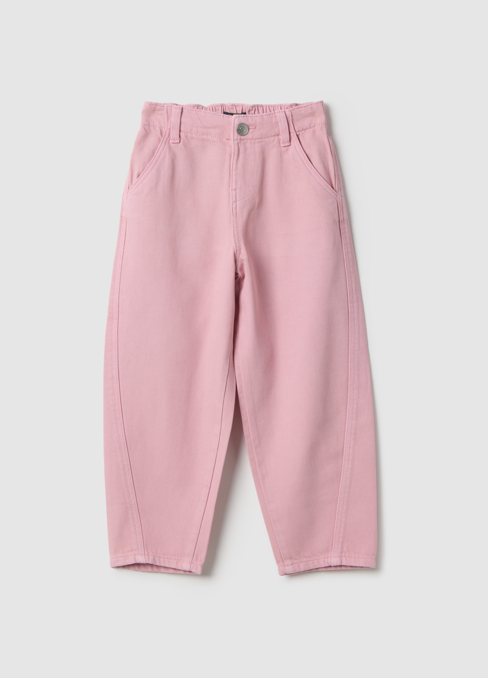 OVS KIDS, Pantalones Baggy Para Niña De Puro Algodón Rosa, Niña, Rosa Claro, Talla: 7-8