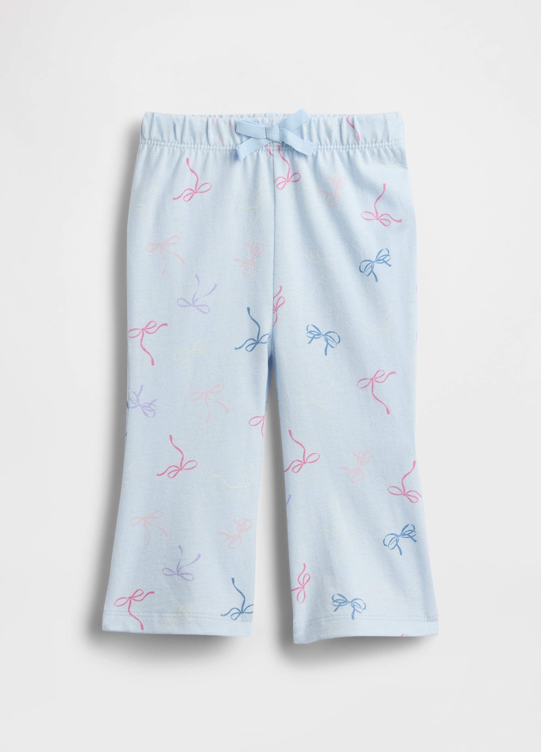 GAP KIDS, Pantaloni In Puro Cotone Con Stampa Fiocchetti, Unisex, Azzurro, Taglia: 18-24M/79-84