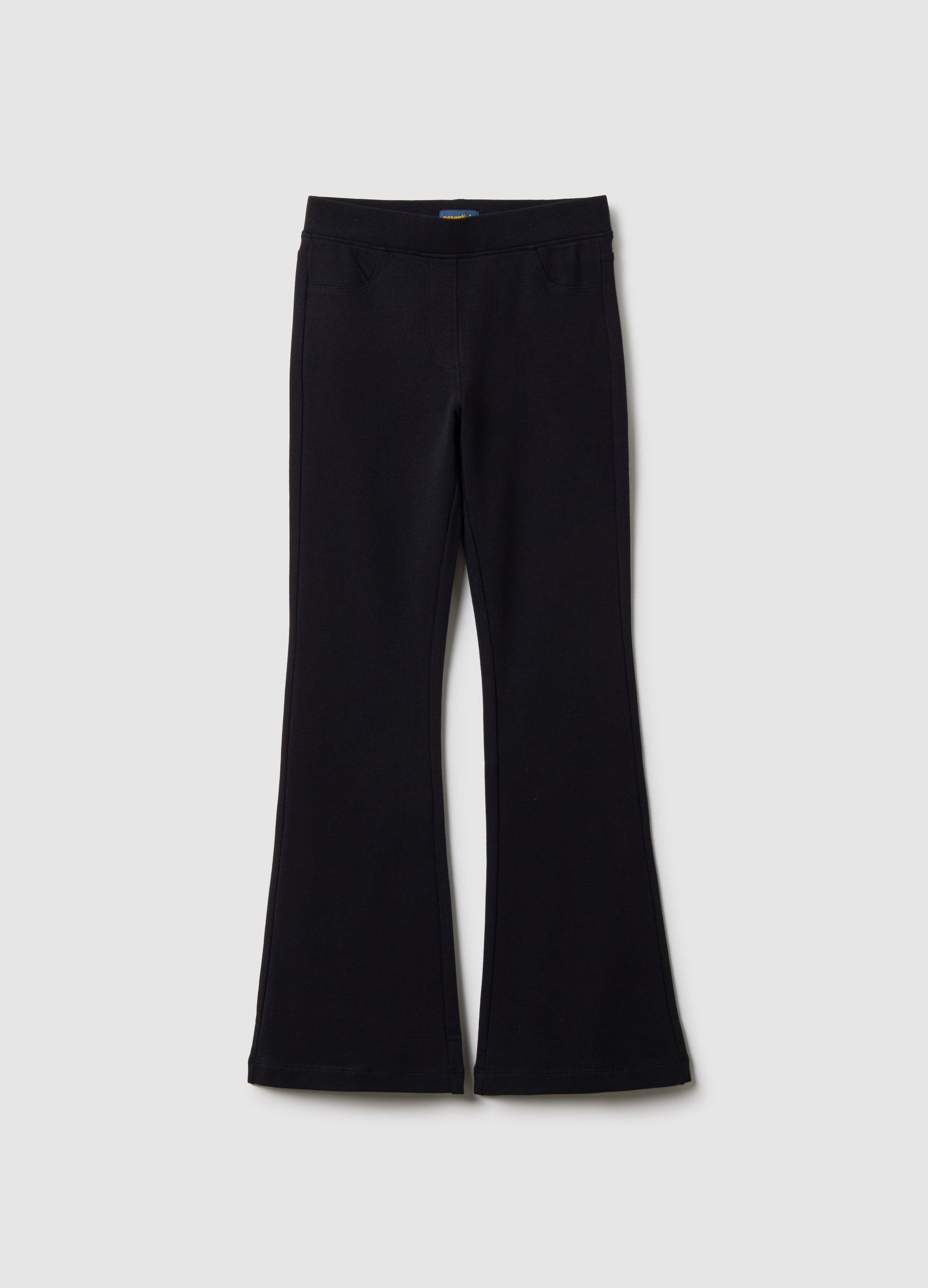 OVS KIDS, Treggings In Cotone Elasticizzato Neri Da Ragazza Regular Fit, Bambina, Nero, Taglia: 10-11