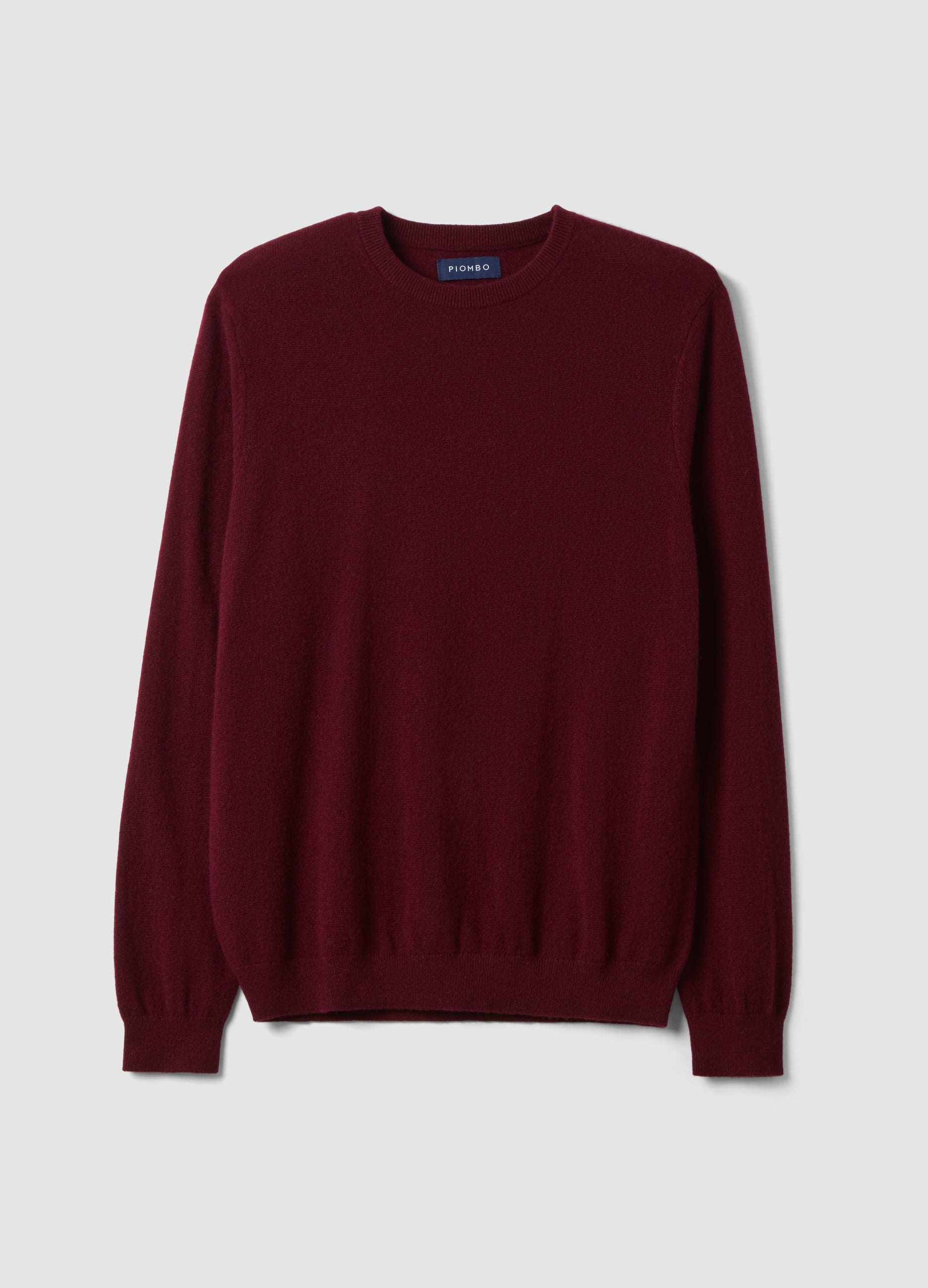 Piombo Contemporary, Maglia Rossa In Puro Cashmere Regular Fit, Unisex, Rosso, Taglia: M