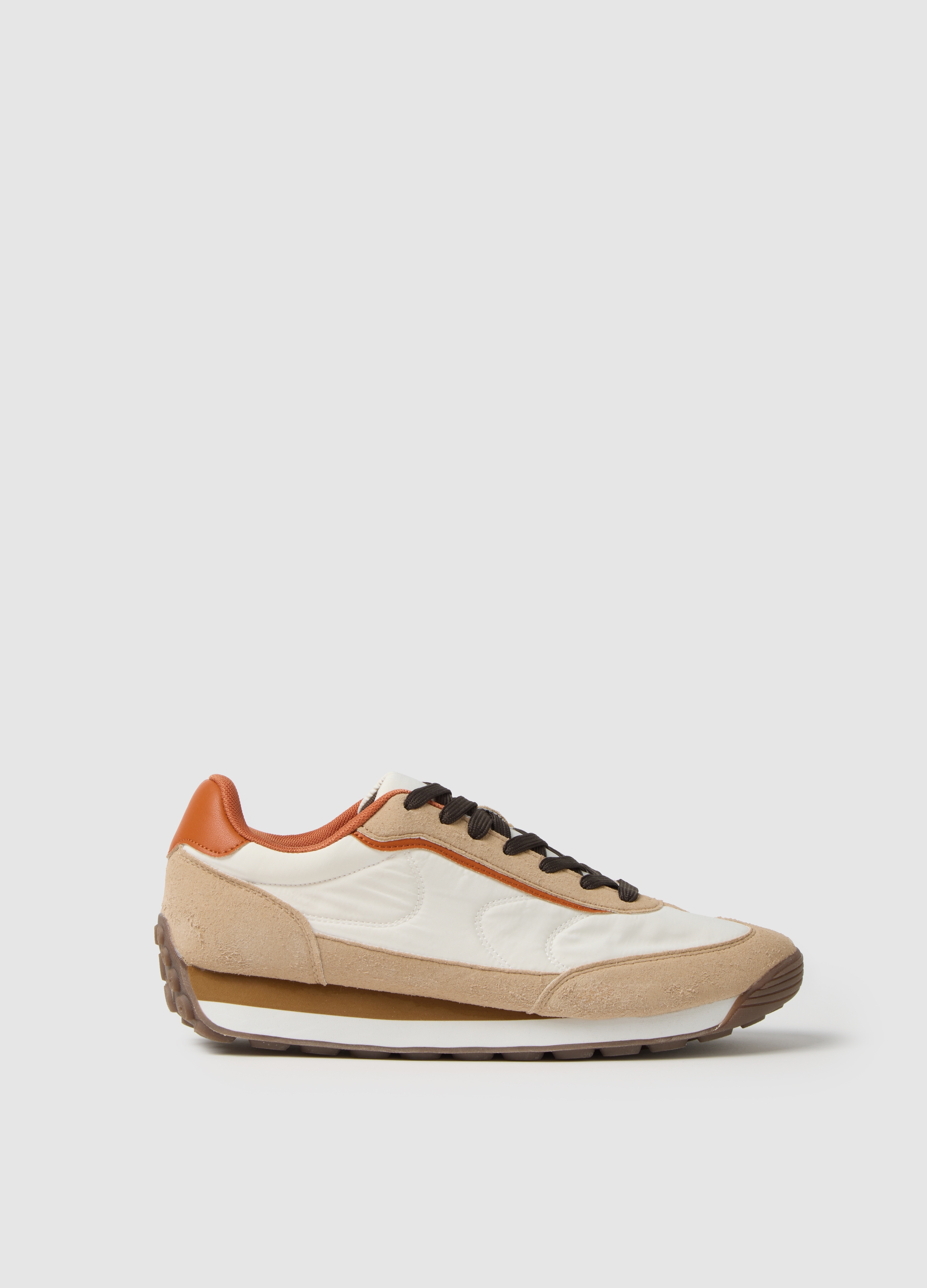 OVS, Zapatillas Casuales Multicolor, Hombre, Blanco/marrón, Talla: 43