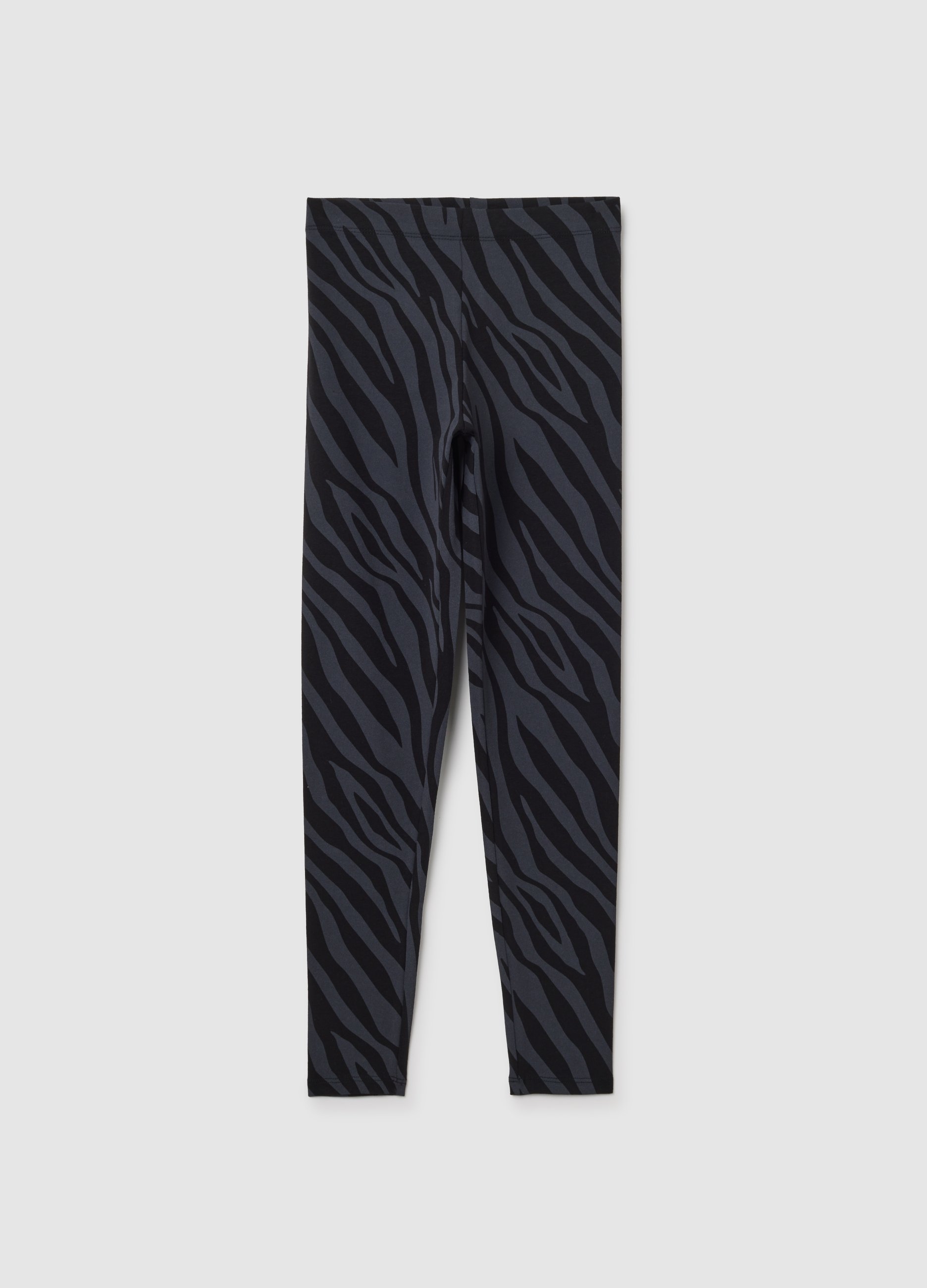 OVS, Leggings Da Ragazza In Cotone Elasticizzato Multicolor Skinny, Mädchen, Dunkelgrau, Größe: 10-11