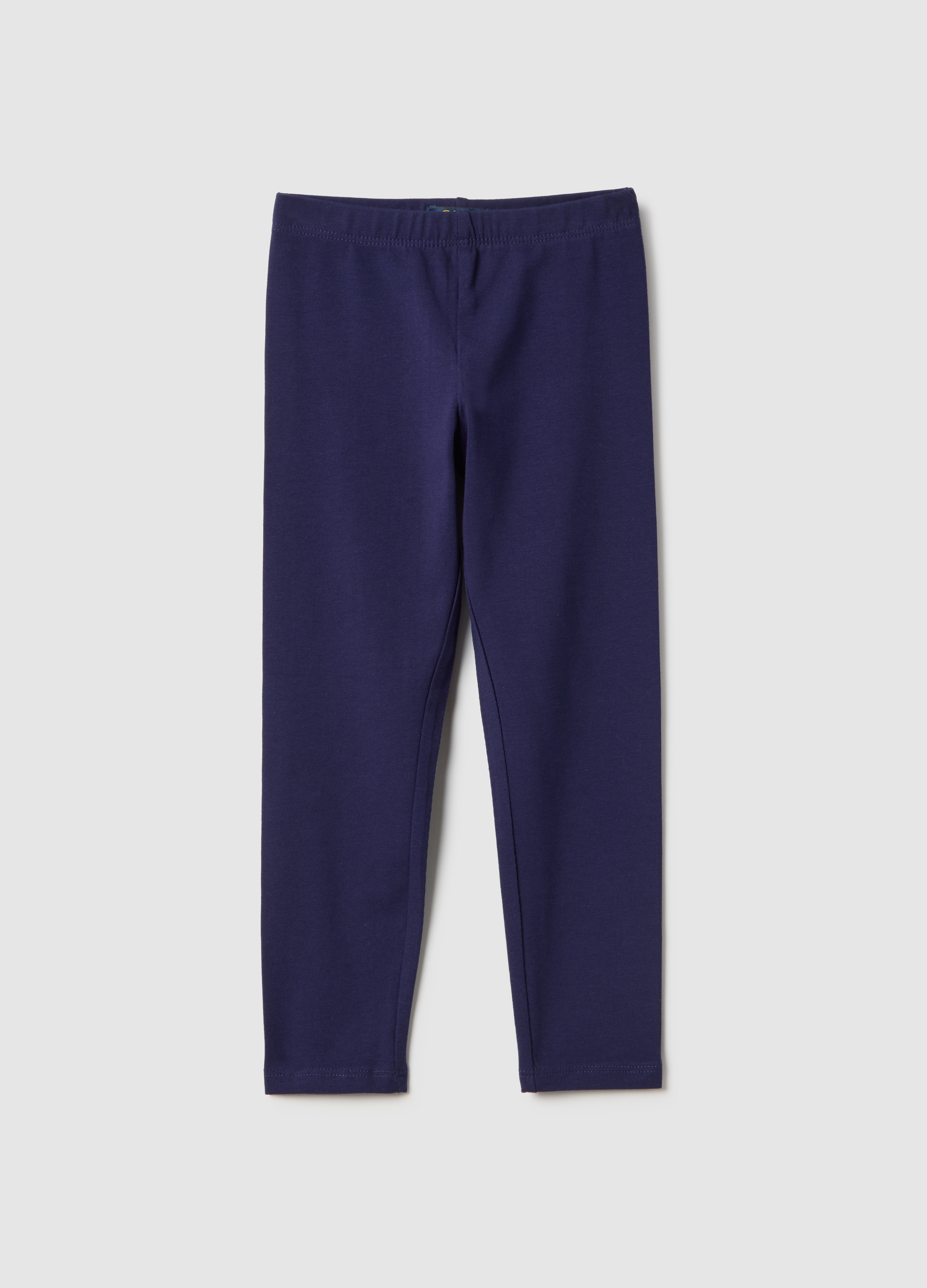 OVS KIDS, Leggings Púrpura De Algodón Elástico Para Niña Ajuste Slim, Niña, Morado oscuro, Talla: 6-7