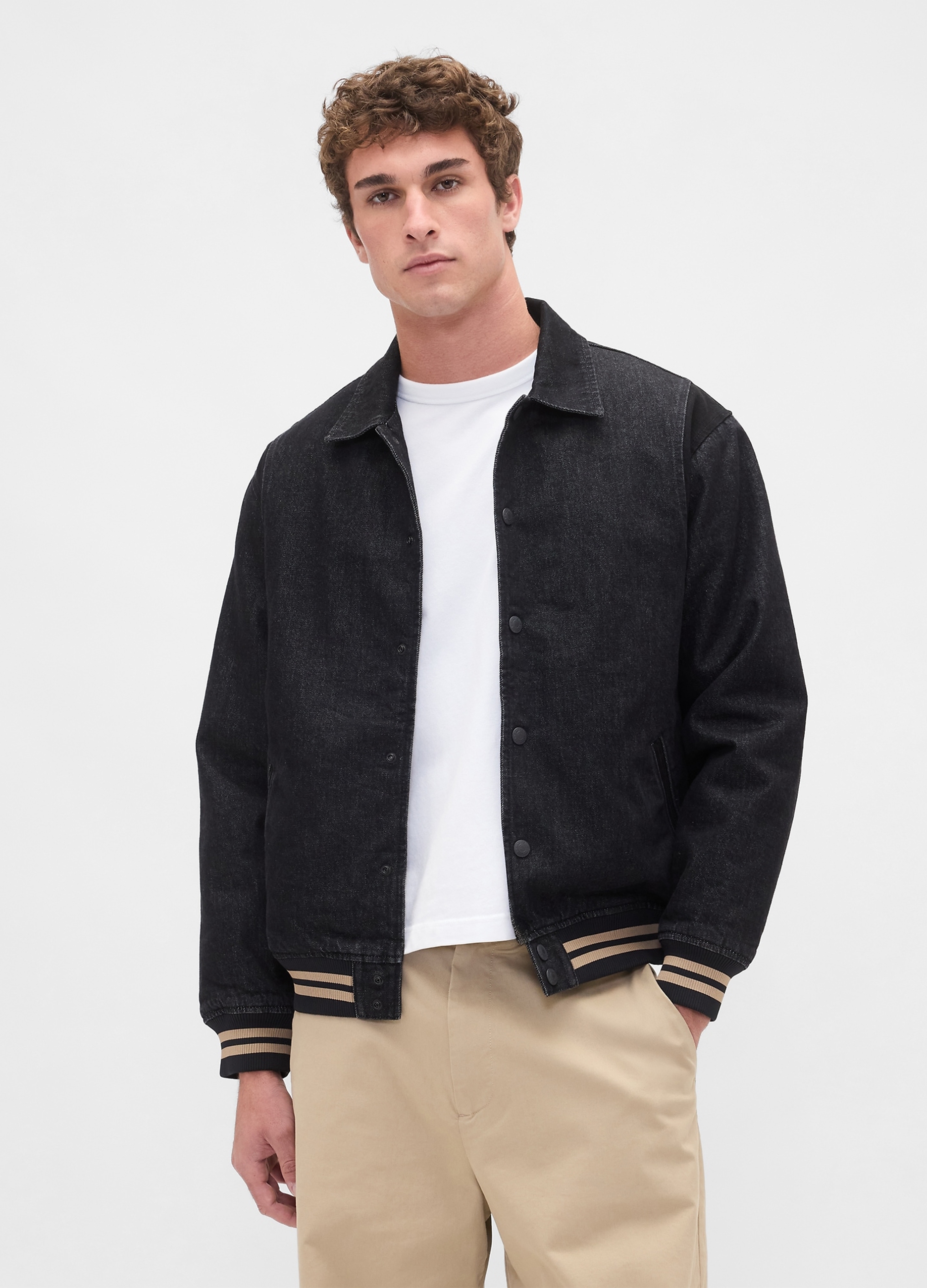 GAP, Giacca In Cotone, Uomo, Nero, Taglia: S