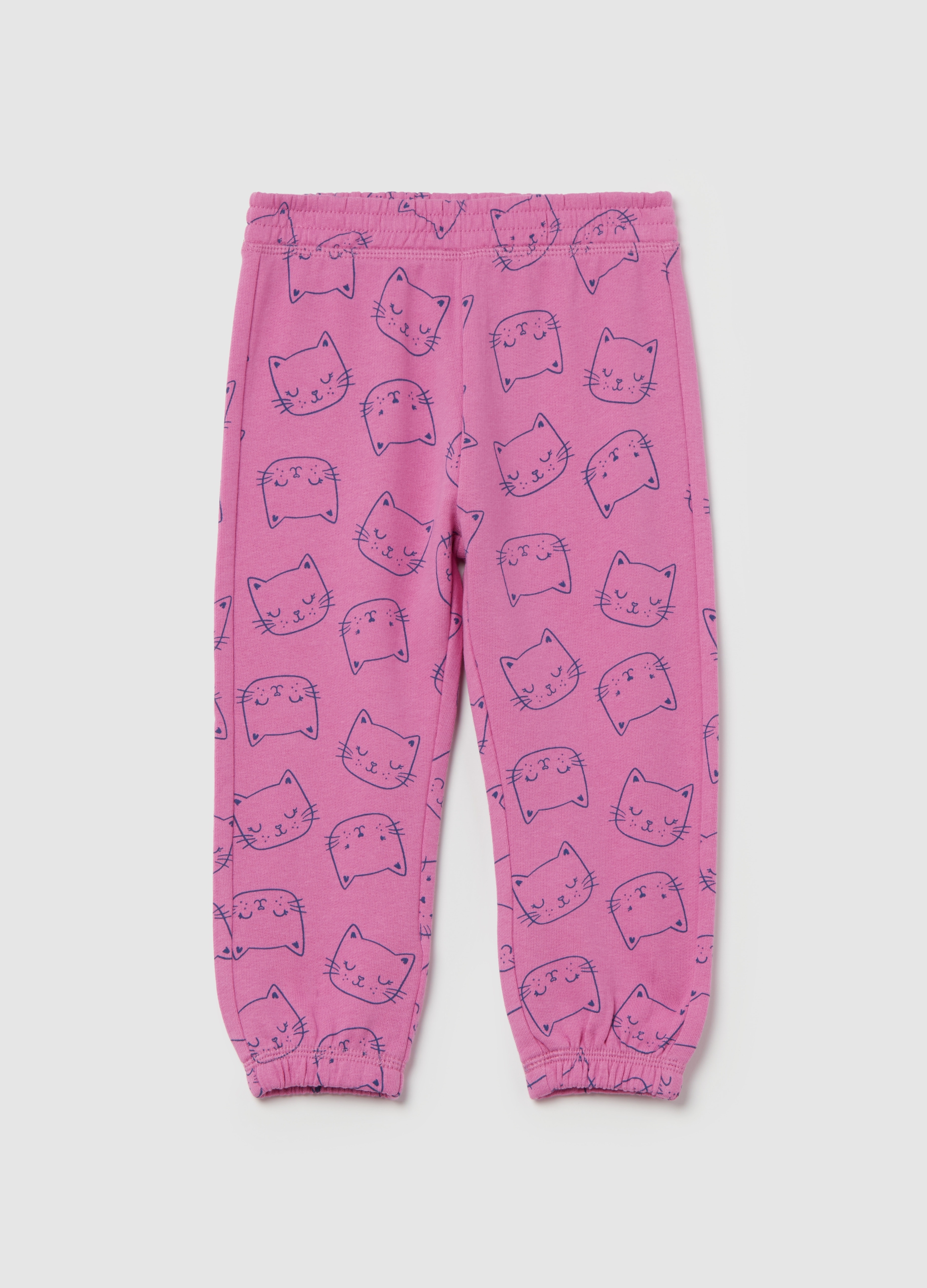 FAGOTTINO, Joggers Con Ribetes Elásticos Y Estampado, Niña, Fucsia, Talla: 30-36