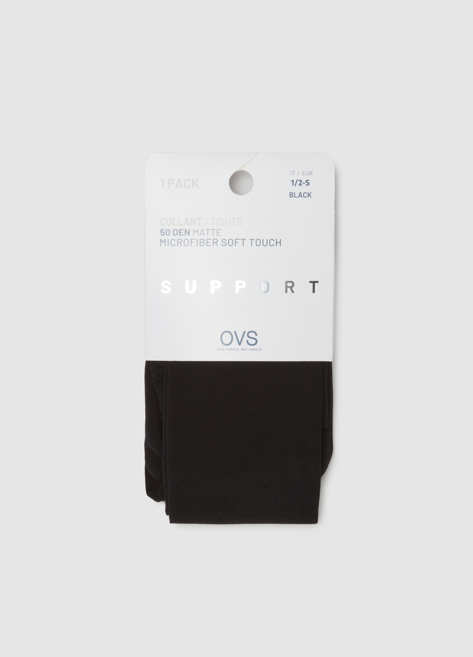 Medias De Tela Elástica Negra, Mujer, Gunmetal, Talla: S