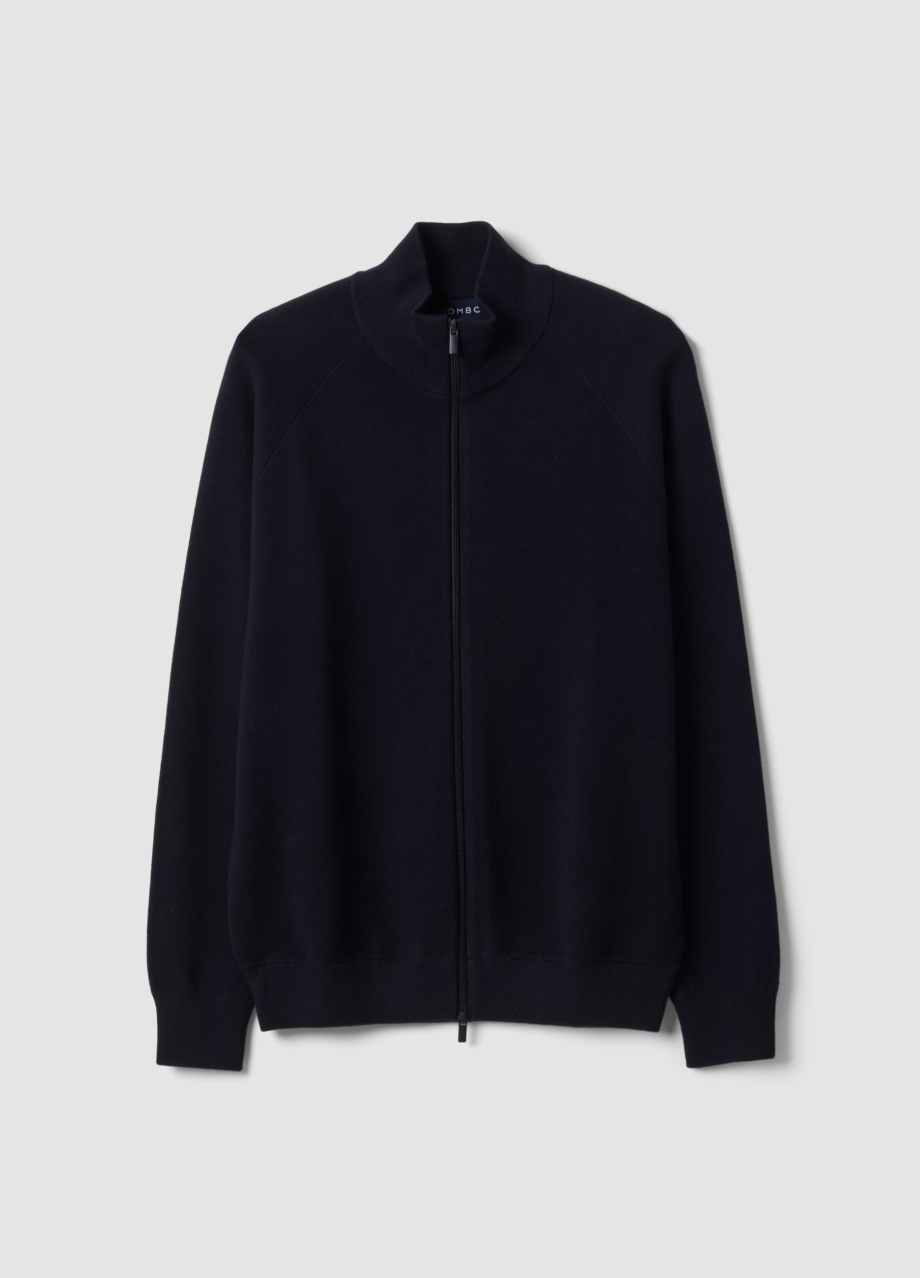 Piombo Tech, Cardigan Blu In Misto Cotone Con Colletto Regular Fit, Uomo, Blu, Taglia: S