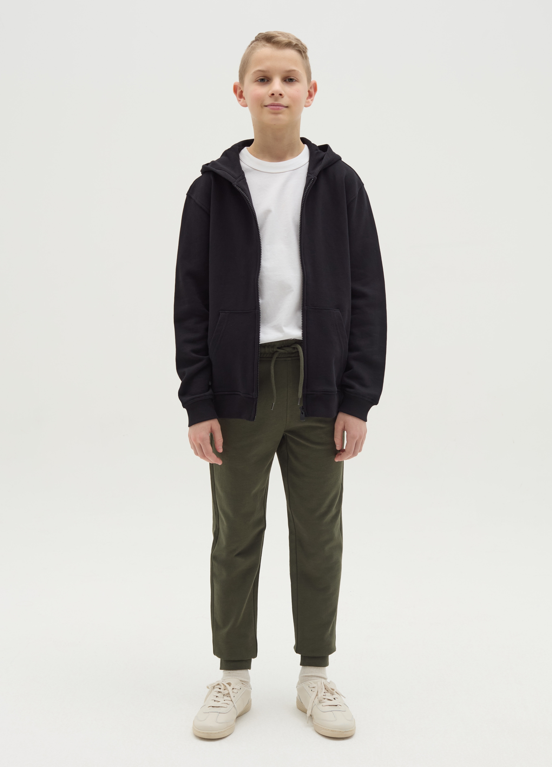 OVS, Joggers Slim Fit Con Coulisse, Bambino, Verde, Taglia: 10-11