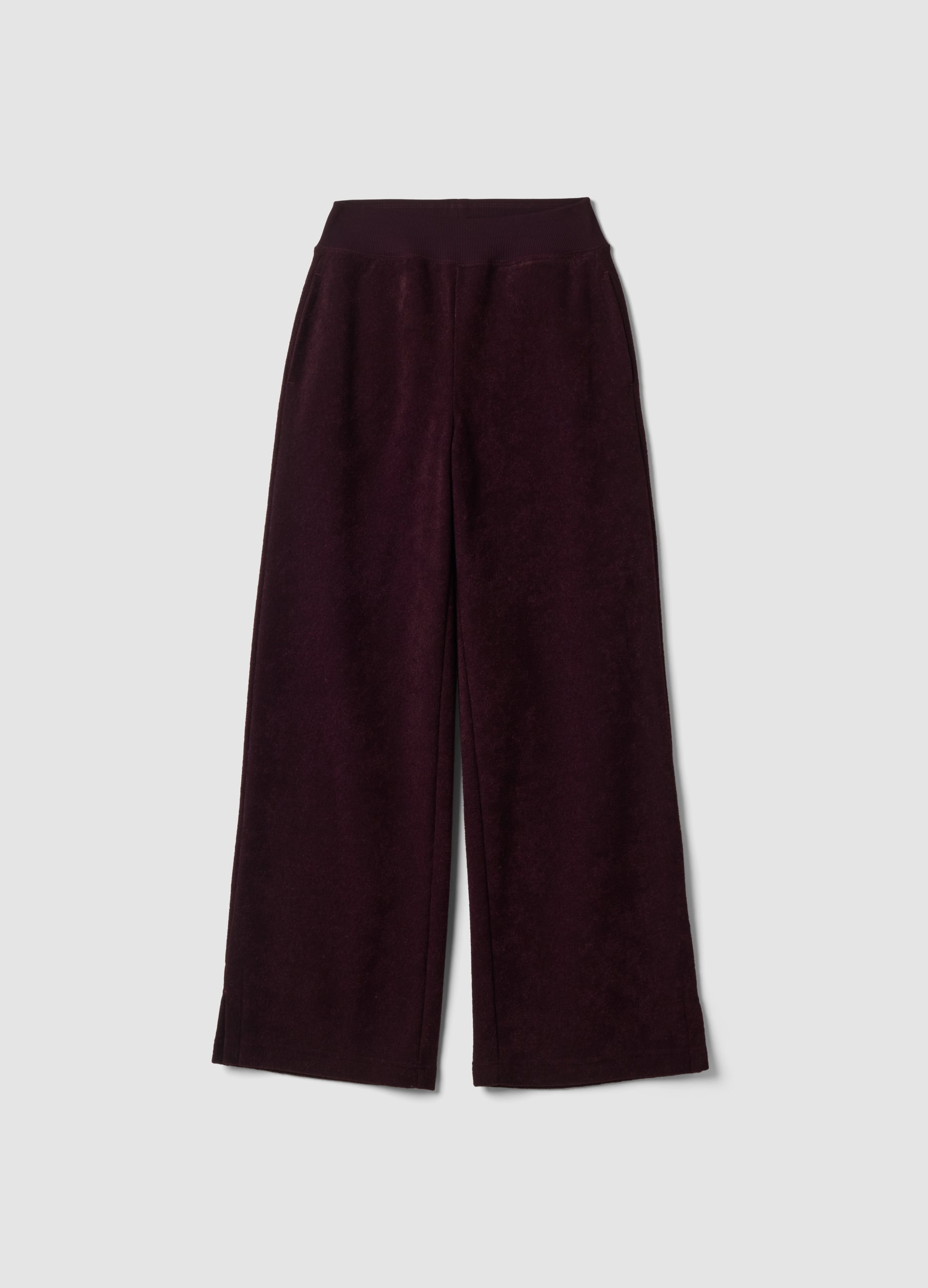 OVS, Pantaloni Viola In Misto Viscosa Straight Fit, Donna, Viola, Taglia: S
