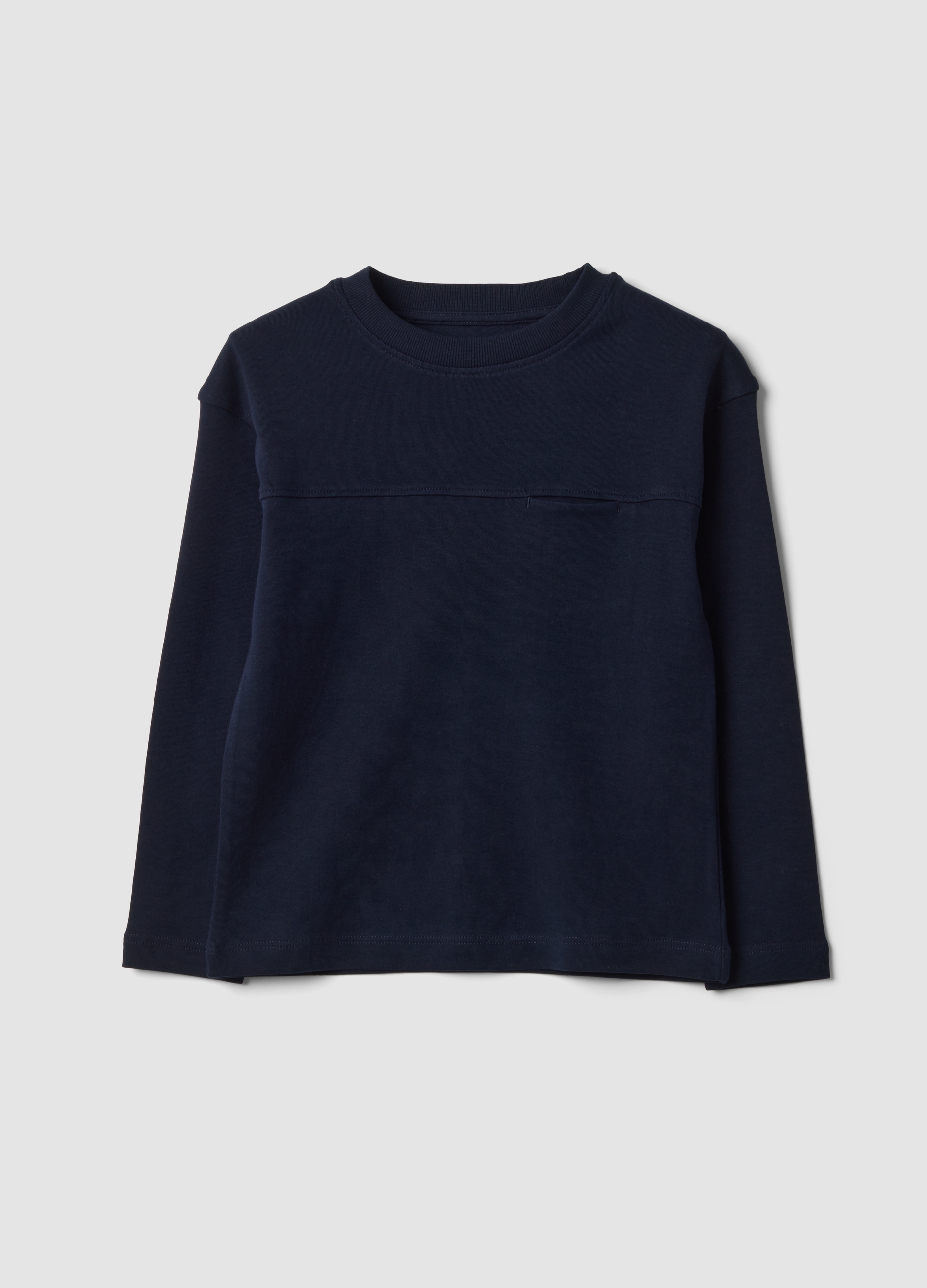 OVS KIDS , T-shirt Blu In Puro Cotone Organico Con Girocollo, Bambino, Blu, Taglia: 9-10