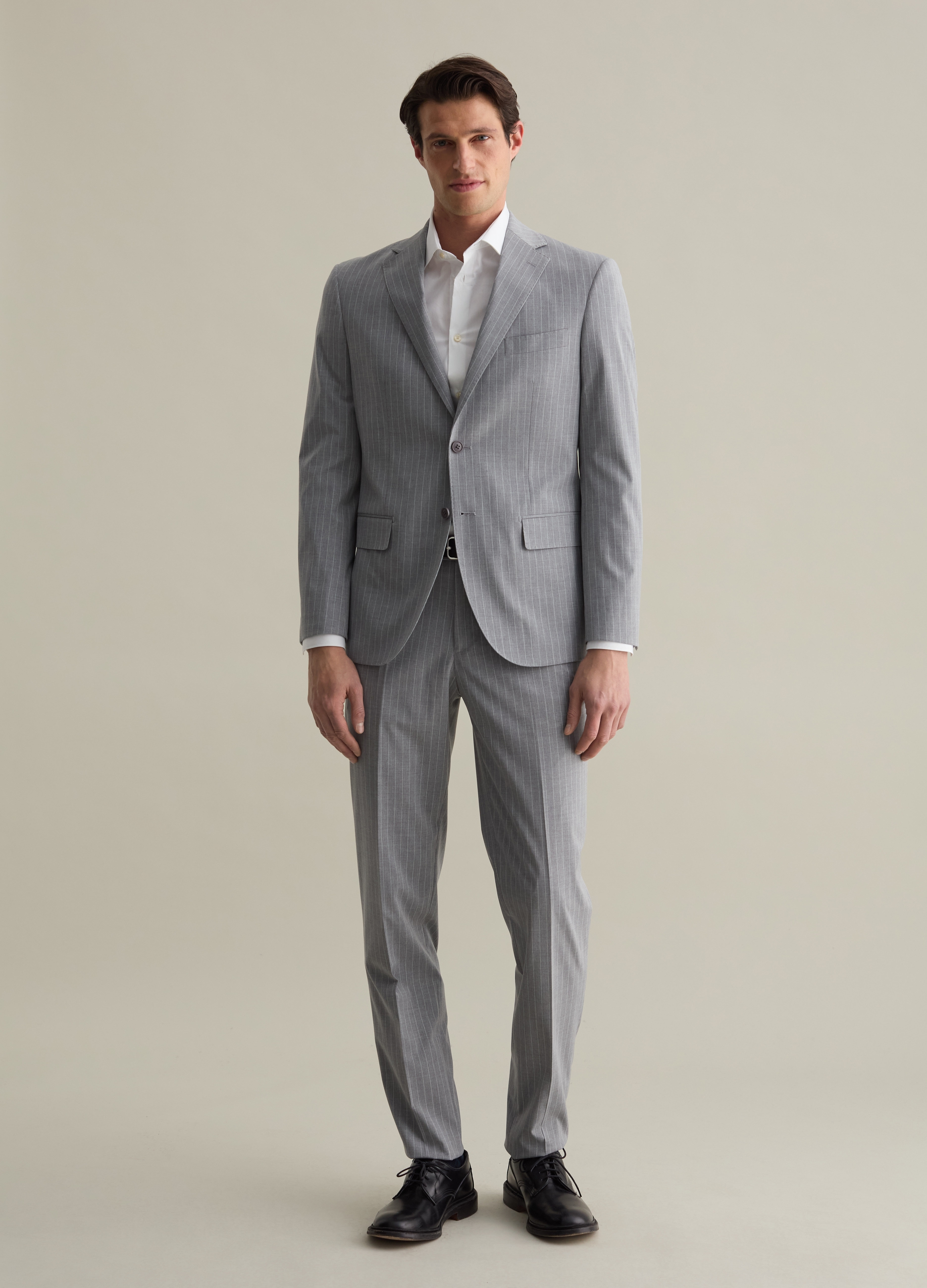 PIOMBO, Completo Gessato, Uomo, Grigio, Taglia: 46