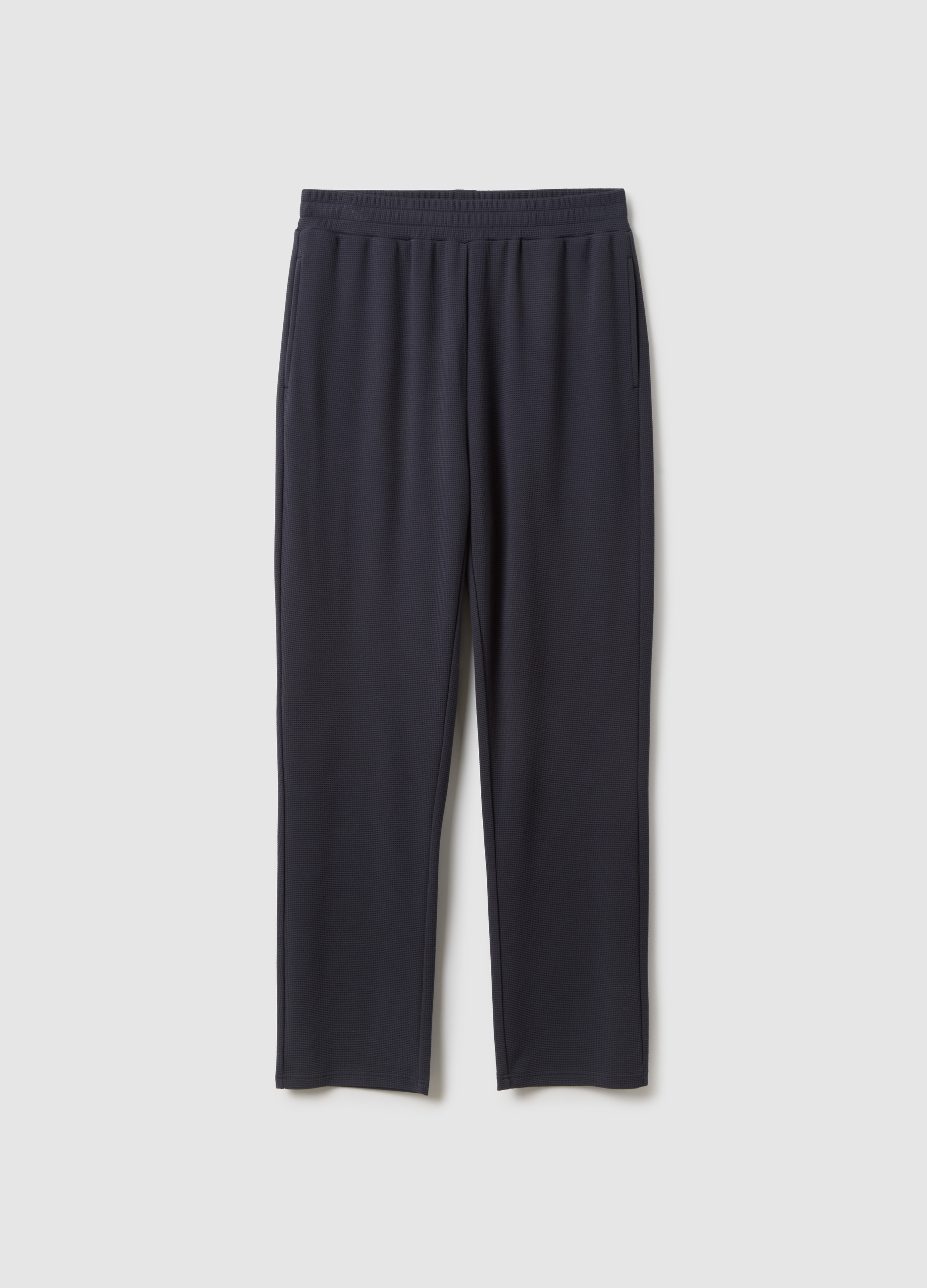 Pantalones De Pijama Azules De Mezcla De Viscosa En Ajuste Regular, Hombre, Blu Bluette, Talla: 38