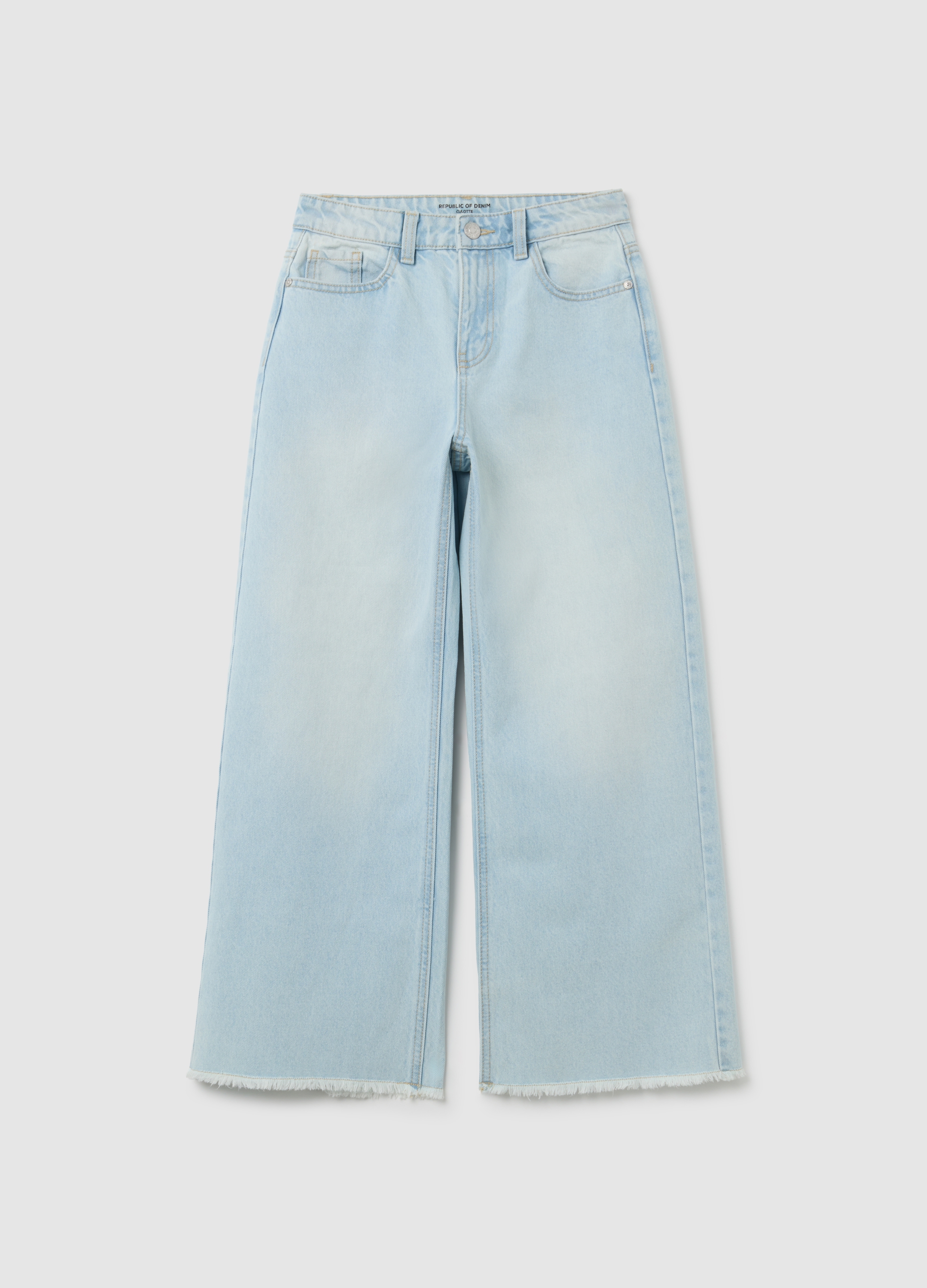 OVS, Mädchen Jeans Aus Reiner Baumwolle, Blau, Mädchen, Hellblau, Größe: 10-11