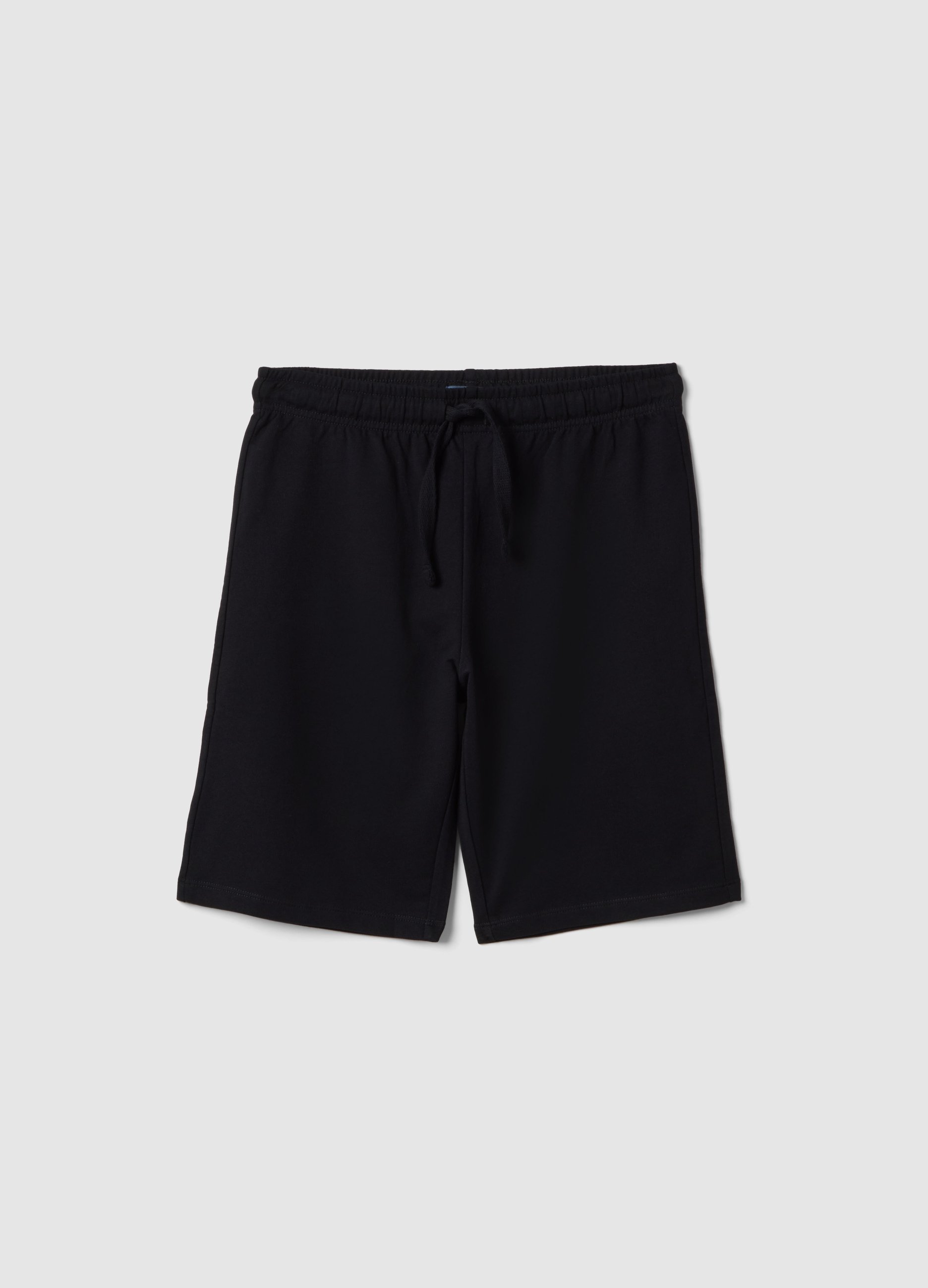 OVS KIDS, Shorts Negros De Puro Algodón Para Chico Ajuste Regular, Niño, Gunmetal, Talla: 12-13