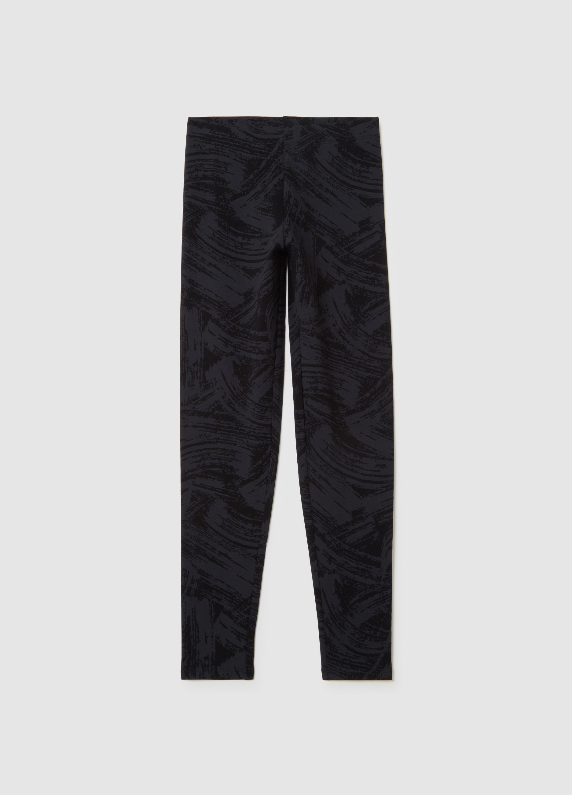 OVS, Schwarze Mädchen-skinny-leggings Aus Baumwollmischung, Mädchen, Gunmetal, Größe: 10-11