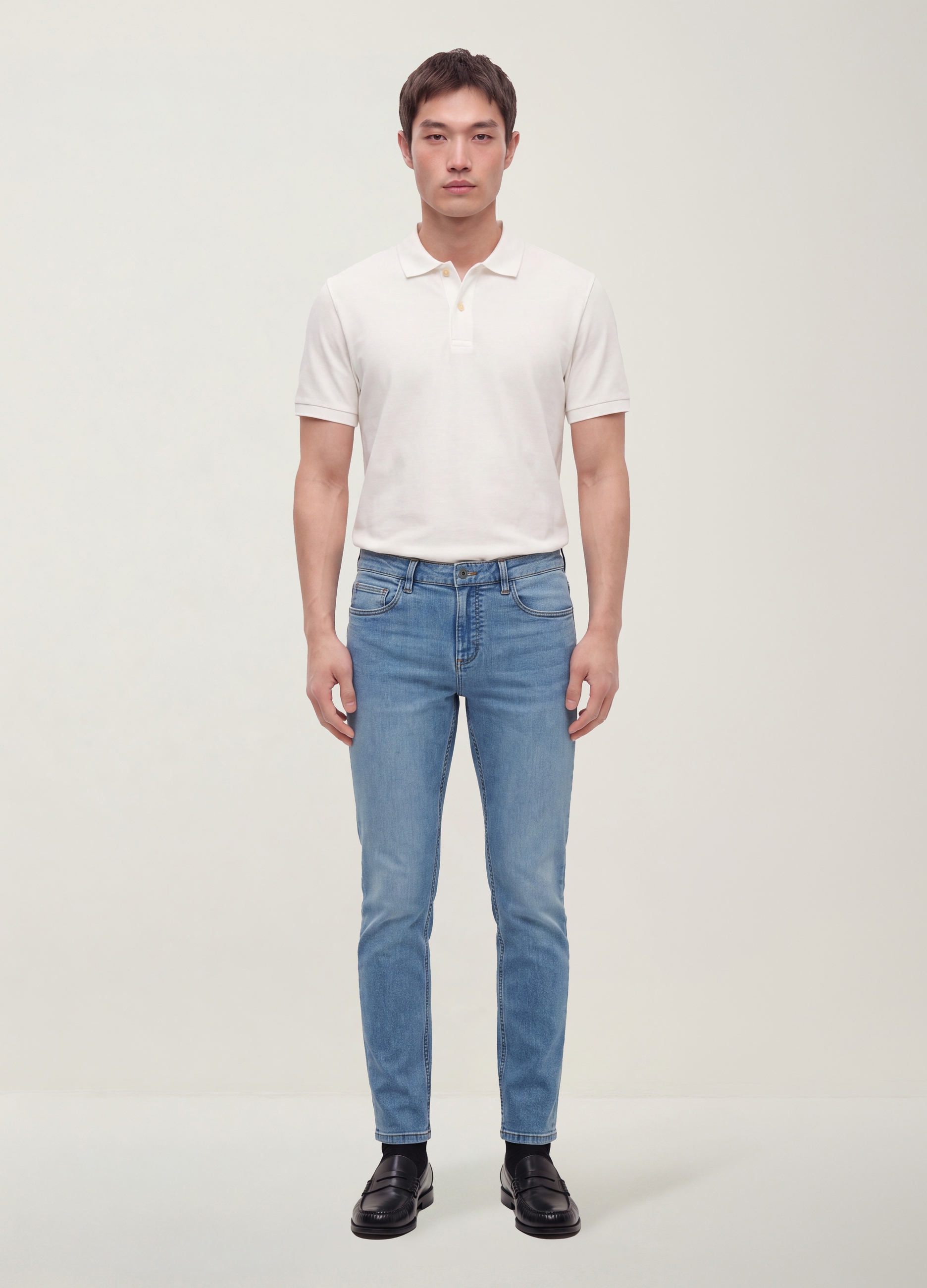 REPUBLIC OF DENIM, Jeans Denim Skinny Fit In Cotone Elasticizzato, Uomo, Blu, Taglia: 44