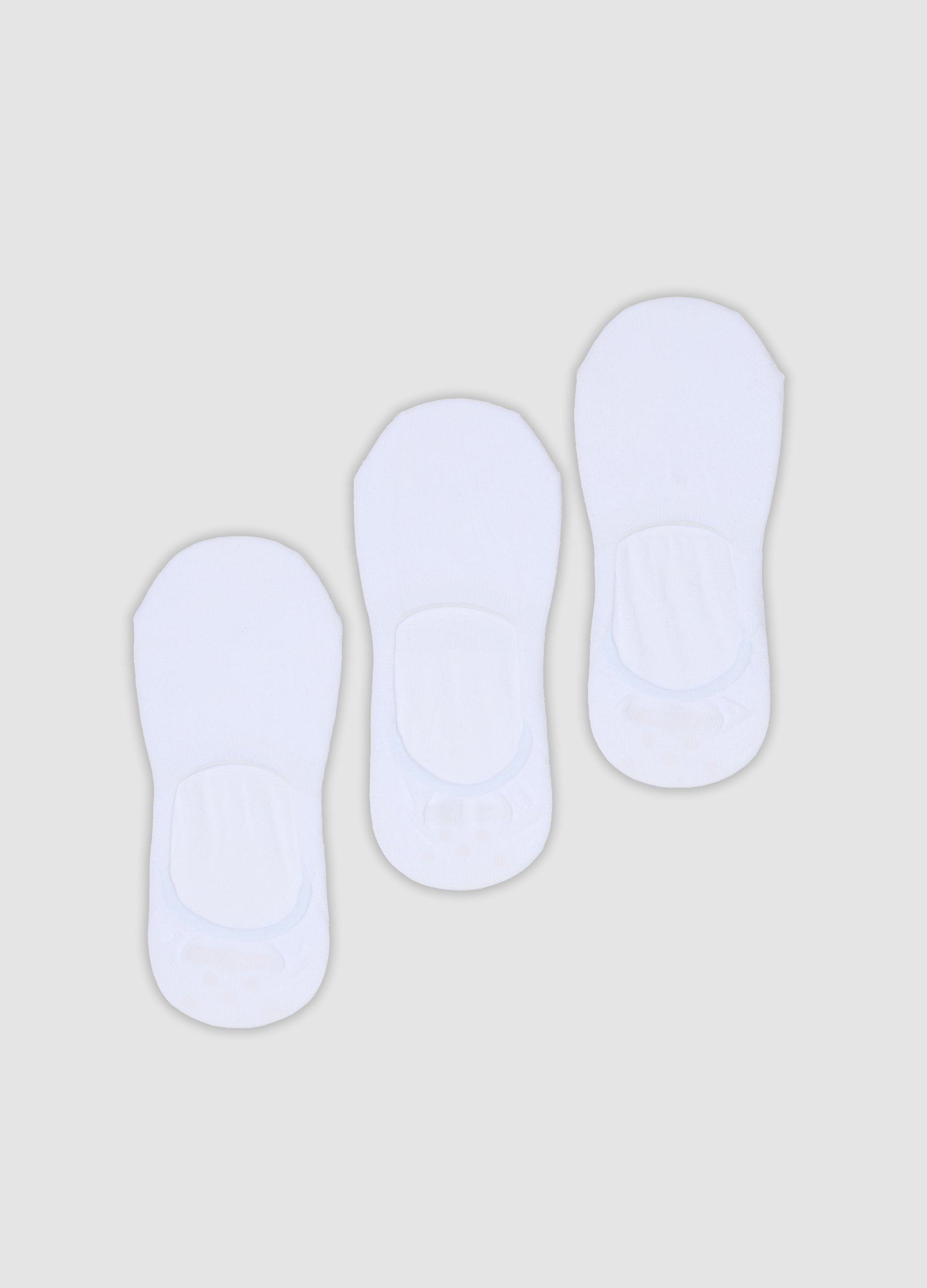 OVS, Tripack Di Calzini Bianchi Invisibili In Cotone Organico, Donna, Bianco, Taglia: 39-41