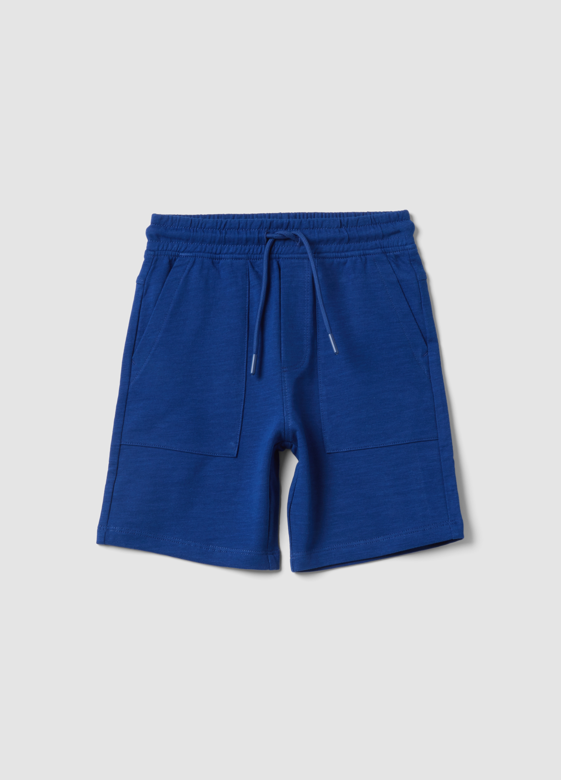 OVS KIDS, Pantaloncini Blu In Puro Cotone Da Bambino Con Vita Elasticizzata, Niño, Blu Bluette, Talla: 3-4