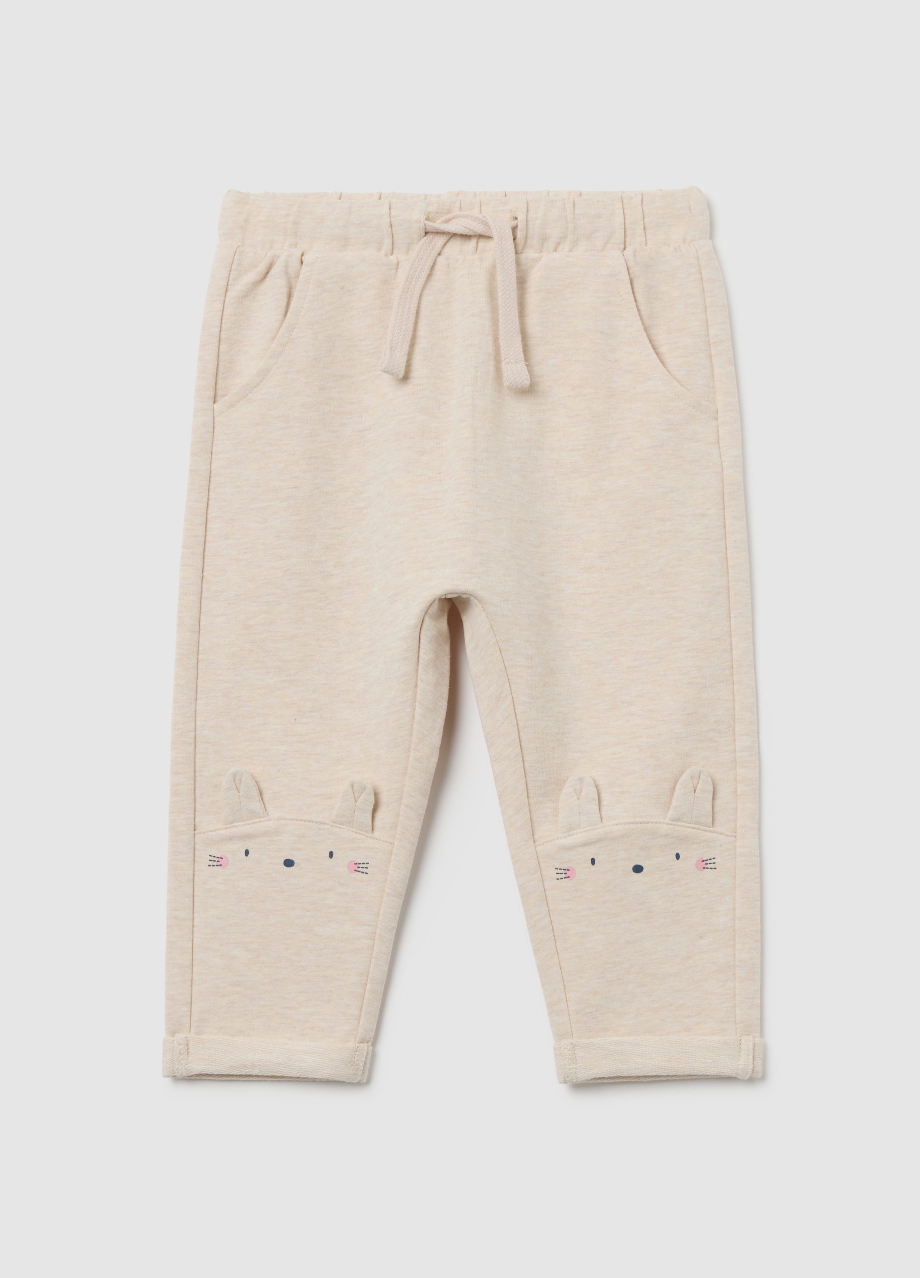 FAGOTTINO, Pantaloni Da Bimba In Cotone Beige Regular Fit, Bambina, Beige, Taglia: 24-30