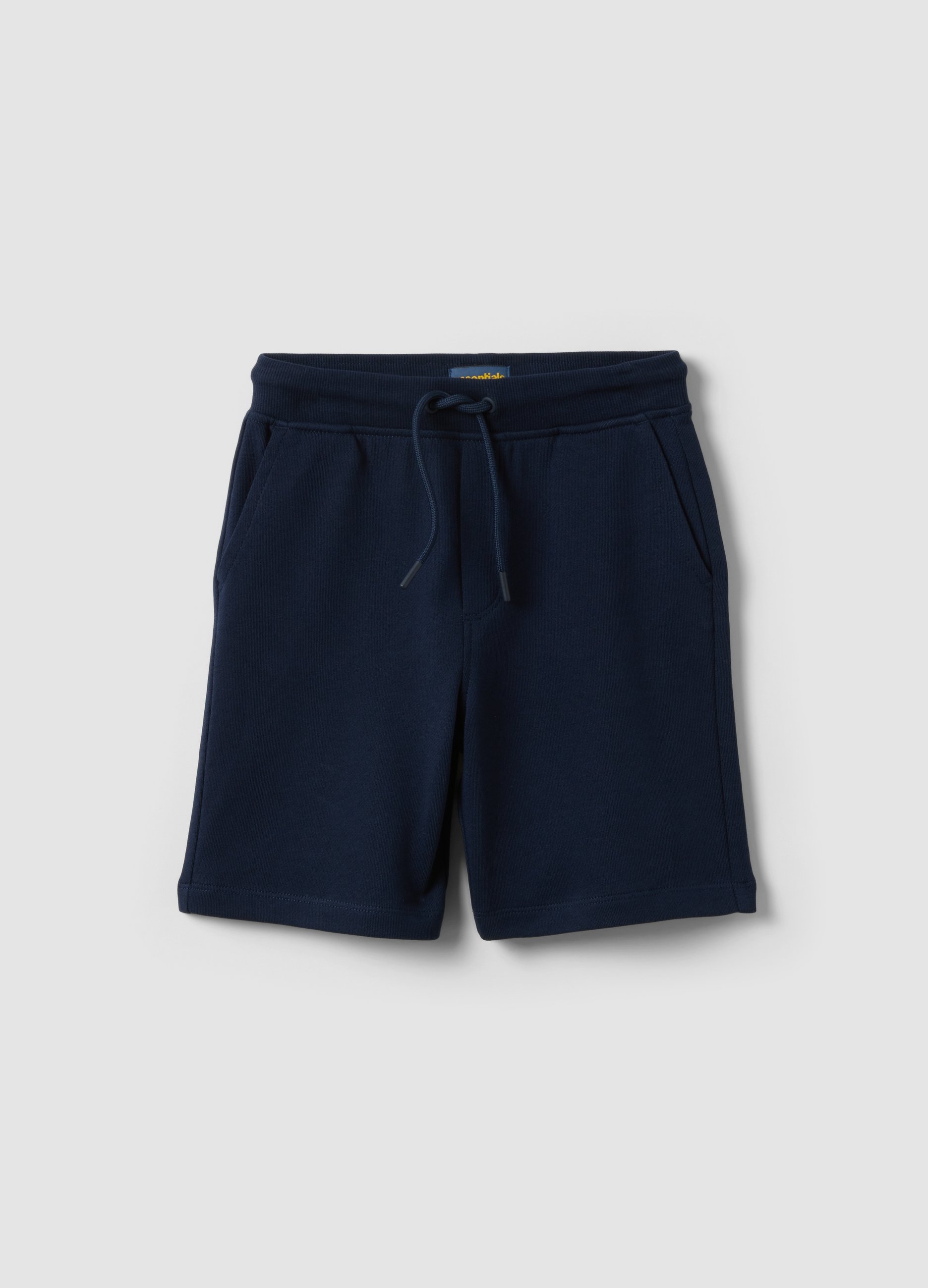 OVS KIDS, Pantalón Corto Azul De Algodón Puro Para Niño, Corte Slim, Niño, Azul marino, Talla: 5-6